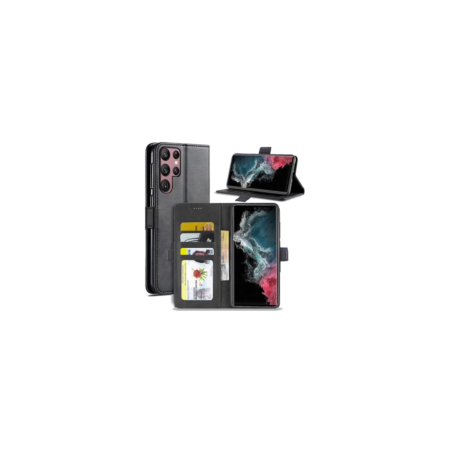 Étui-portefeuille Smart View de Samsung pour Galaxy S23 5G - Noir