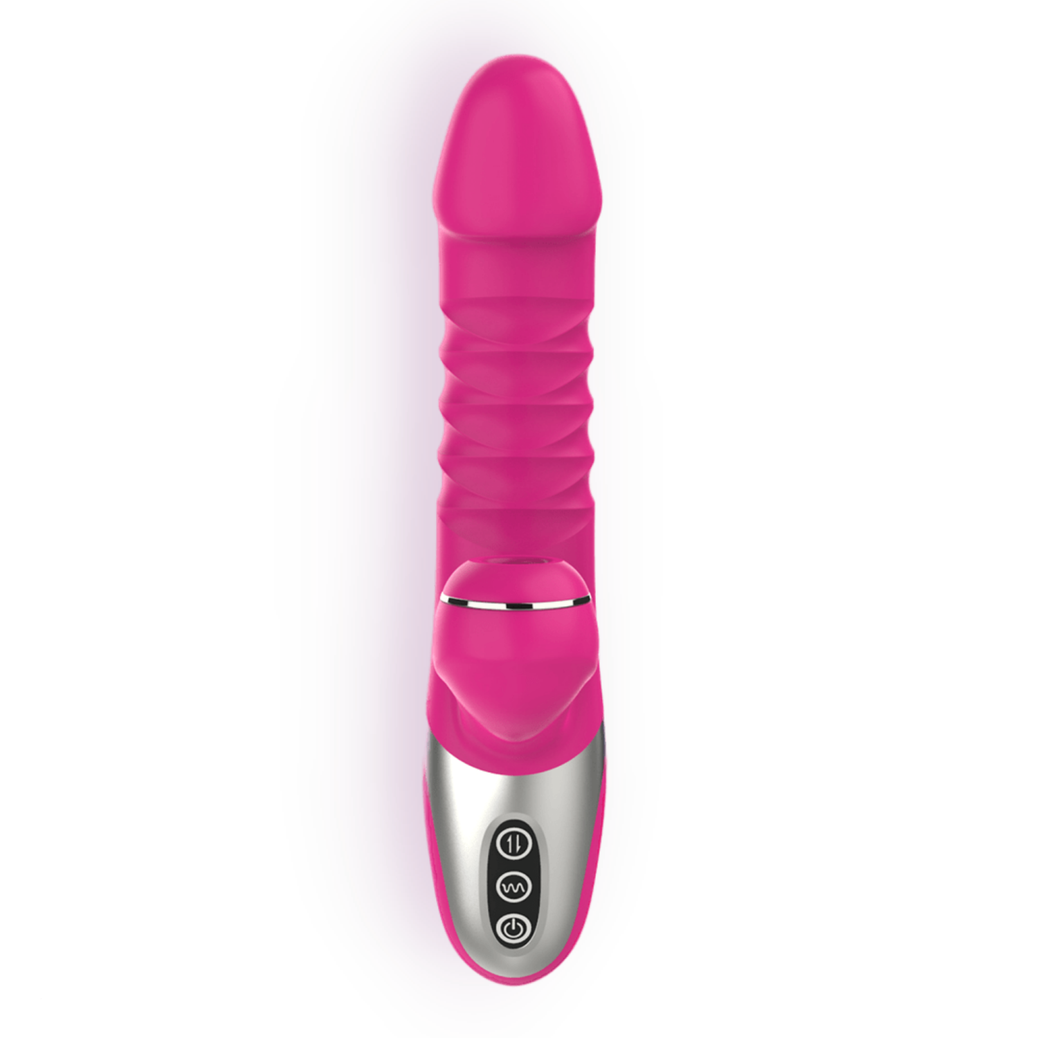 V pour Vibes G-spot Dildo, throuilleur & sucer Vibrator Amundantia - Rose