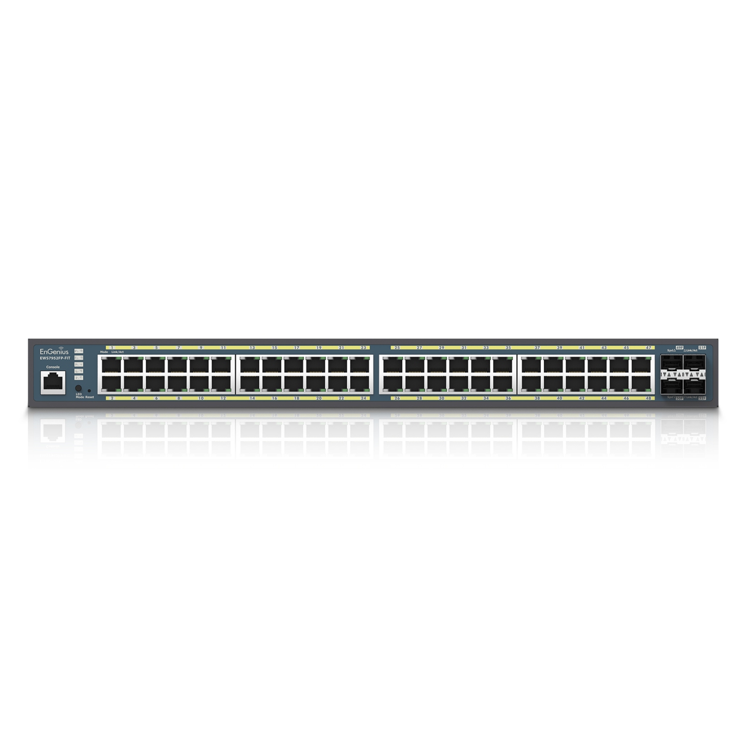 EnGenius – Commutateur PoE+ Gigabit géré EWS7952FP-FIT 48 ports Fit L2 plus, budget 740&nbsp;W, 4 ports Uplink SFP