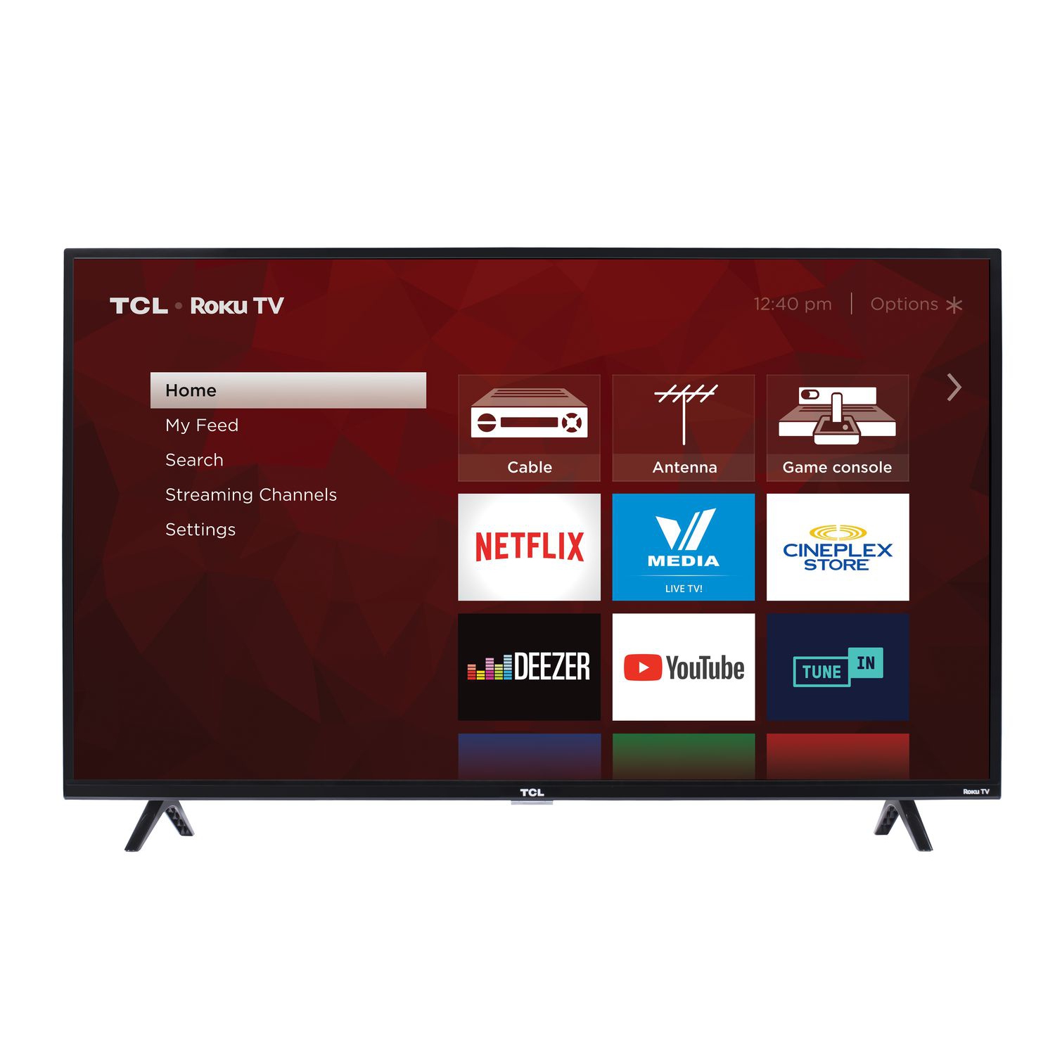 REFURBISHED (GOOD) - TCL 40" 1080p HD LED Roku Smart TV (40S321)