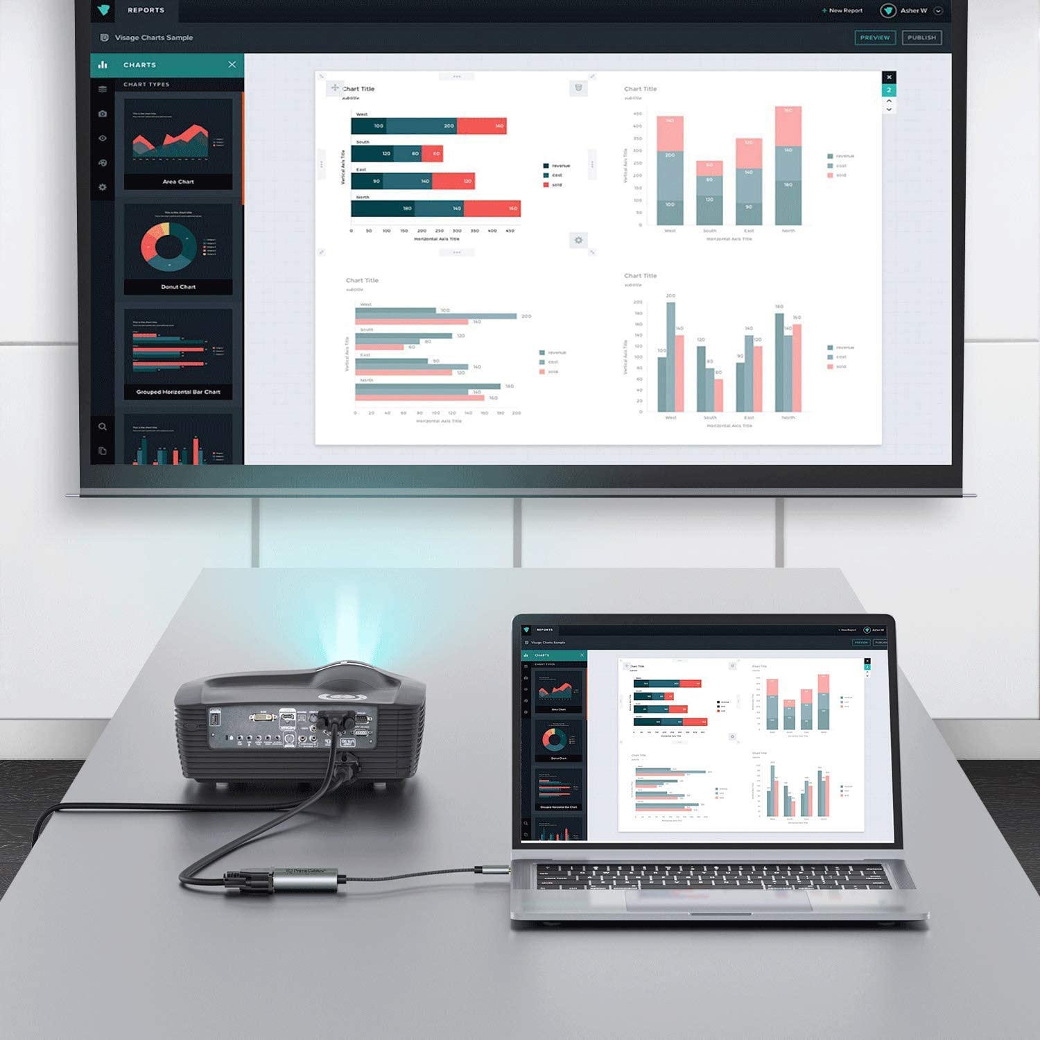 Adaptateur USB 3,0 vers VGA série Summit 1080p HD Multi-Display Video Converter