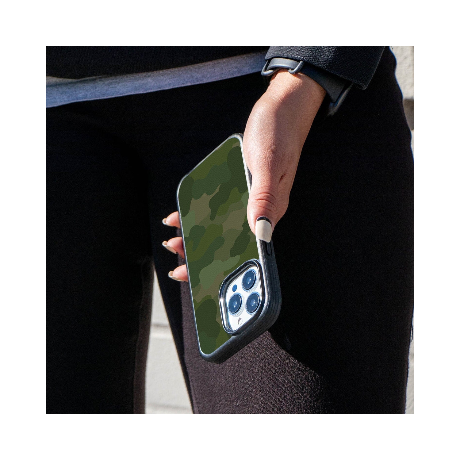 MagSafe iPhone 13 Pro Green Camo Case