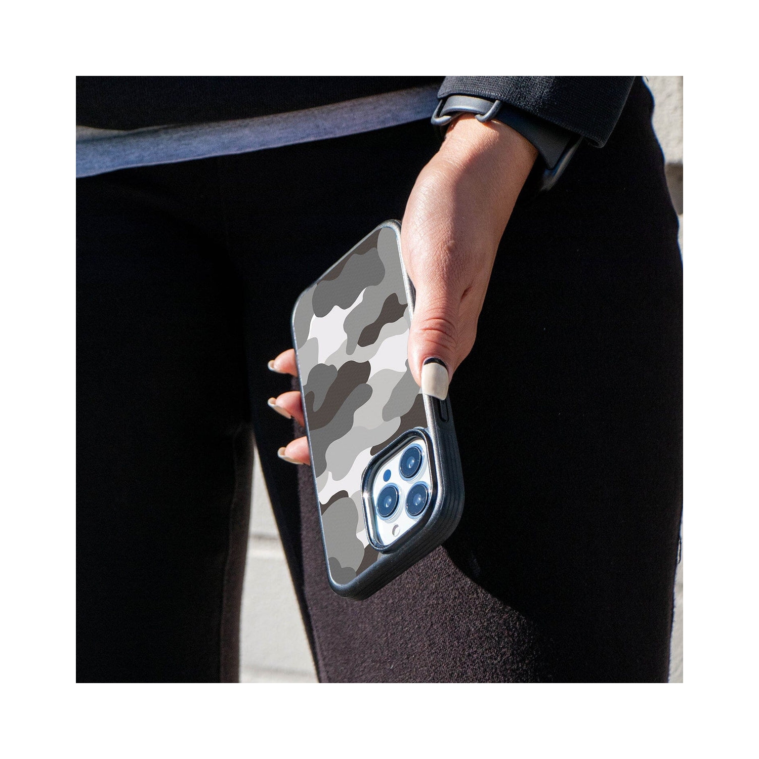 MagSafe iPhone 13 Pro Grey Camo Case