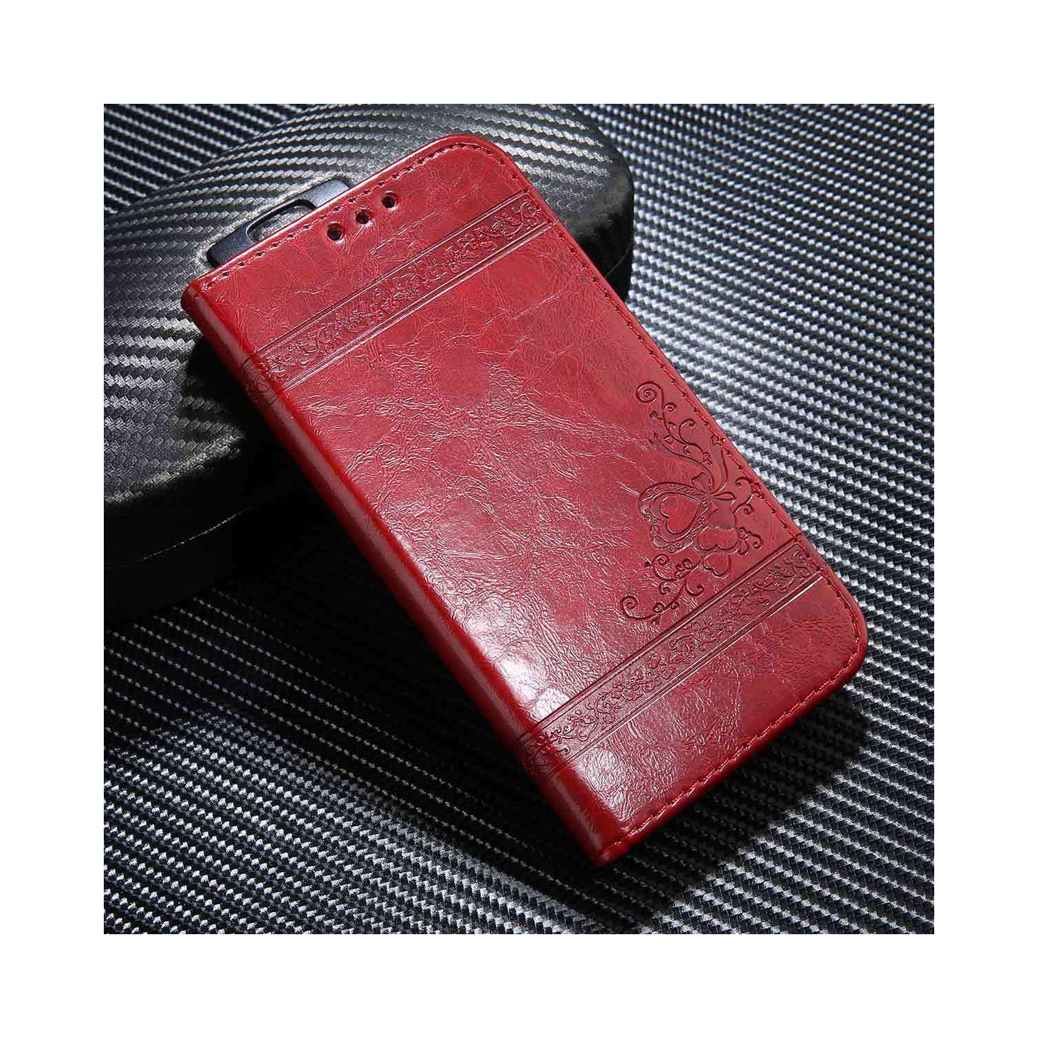 Leather Wallet Case Embossed design for iPhone 13 Pro, with Card Slots Leather Flip Phone Case Cover kickstand