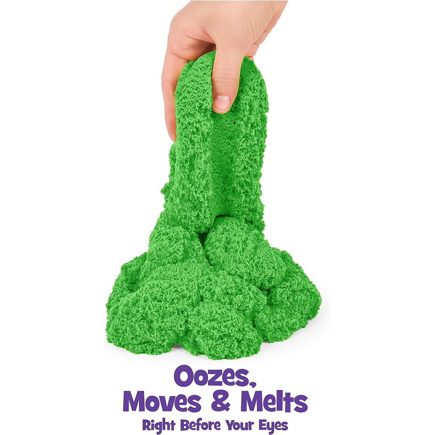 Kinetic Sand, le jouet pour enfants en sable Molable Sensory Original pour enfants, vert, 2&nbsp;lb. Sac refermable, 3 ans et plus