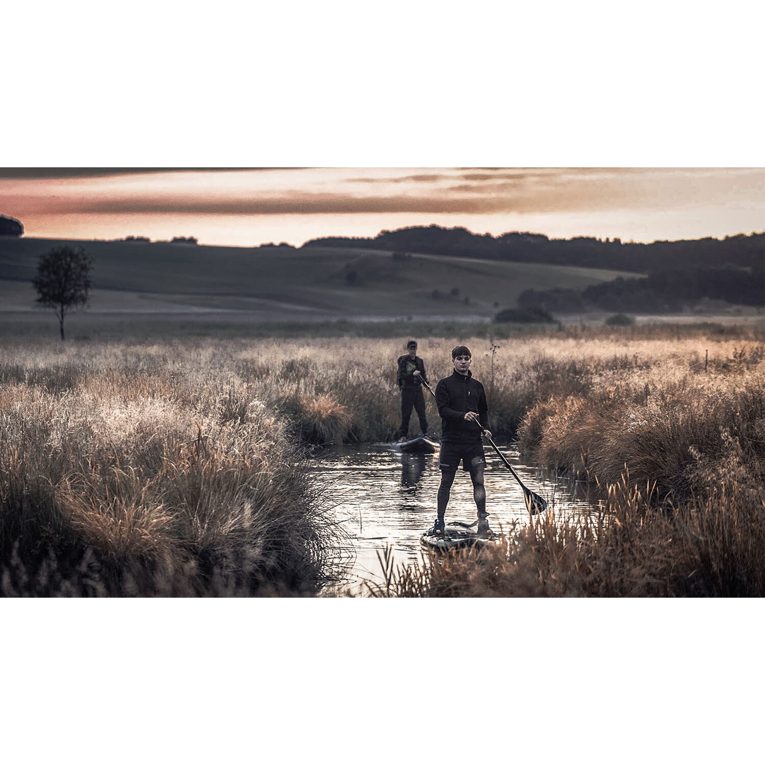 ELITE BLACK XXL 12FT Inflatable Stand up Paddle Board 12'x30"x6"Premium Accessories &Carry Bag| paddle boards w/ 3Fish Fin |1-2Person Up to 400lb,