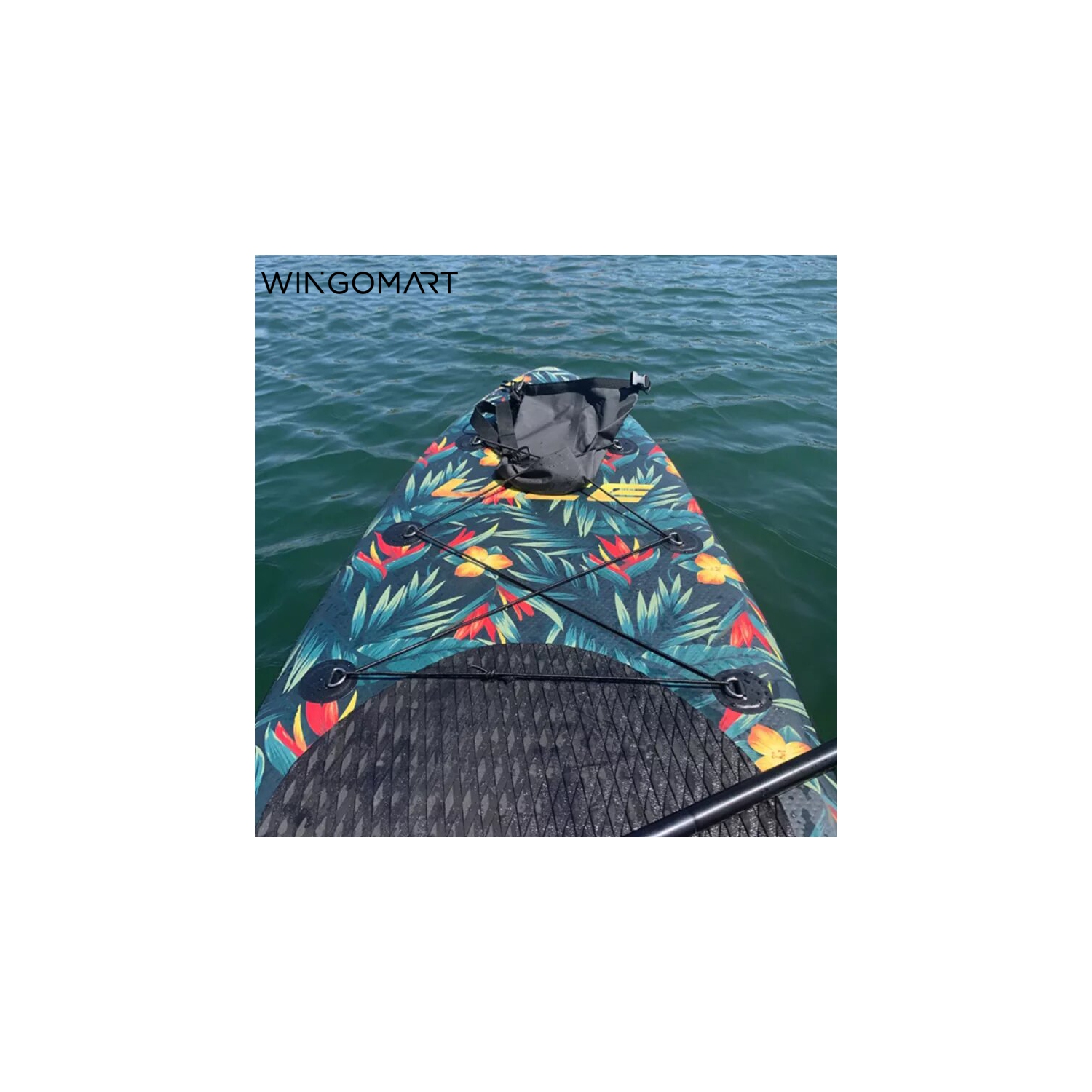 WINGOMART 10.7FT Inflatable Stand up Paddle Board W/ Premium SUP Accessories |upgraded paddle boards W/ 3 Fish Fin |1-2Person Up to 380lb SUP Board