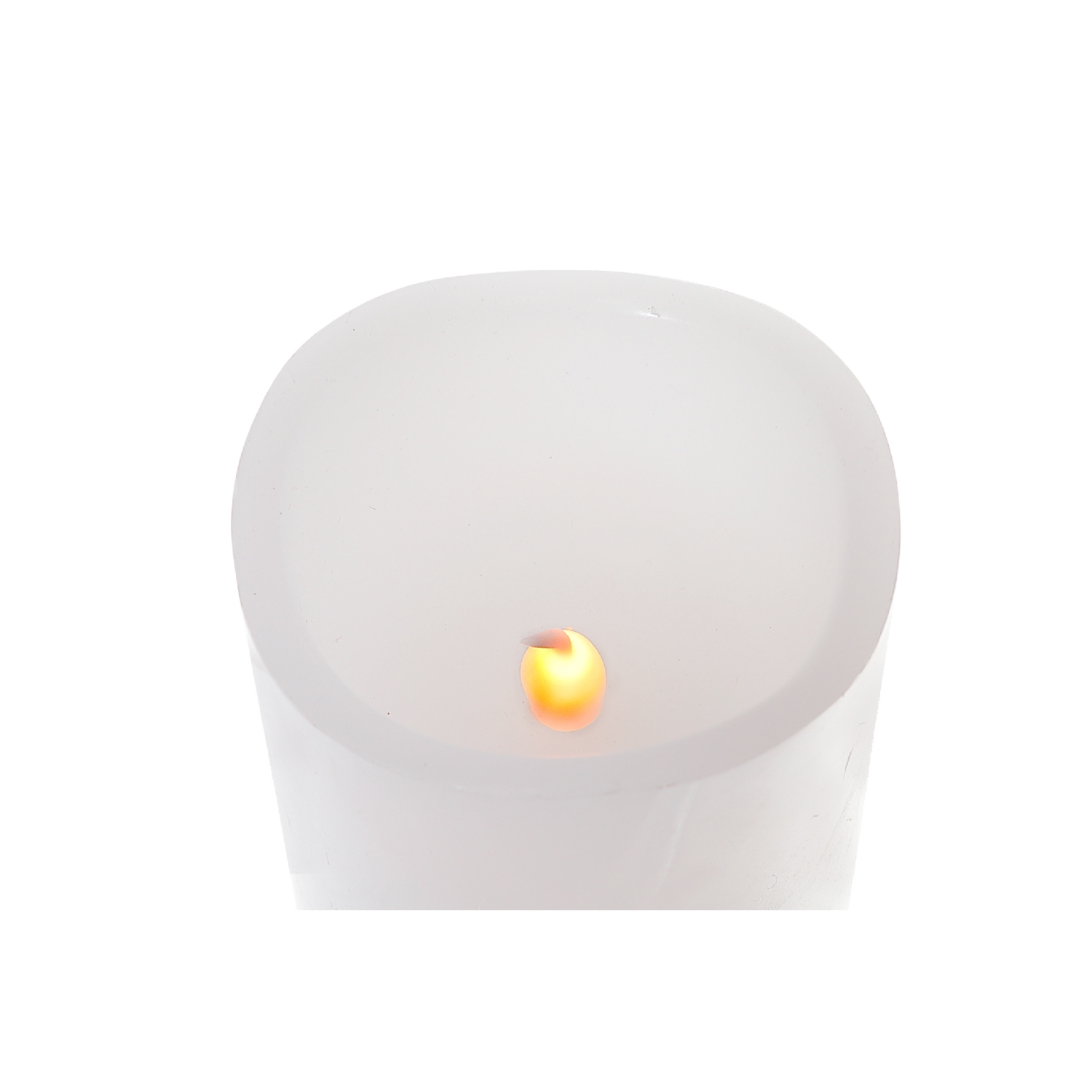 Maison Concepts Led Wave Top Unscented White Candle With Timer 3X4" - Set of 3