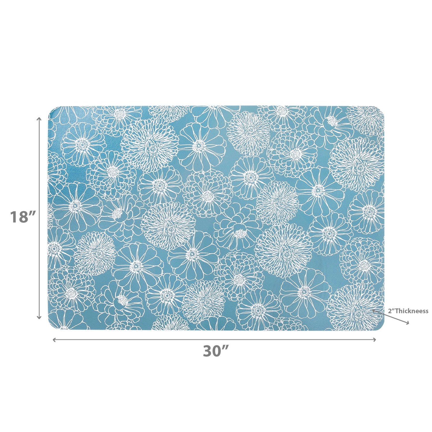 Maison Concepts Memory Foam Floor Mat Chrysanthemum Floral