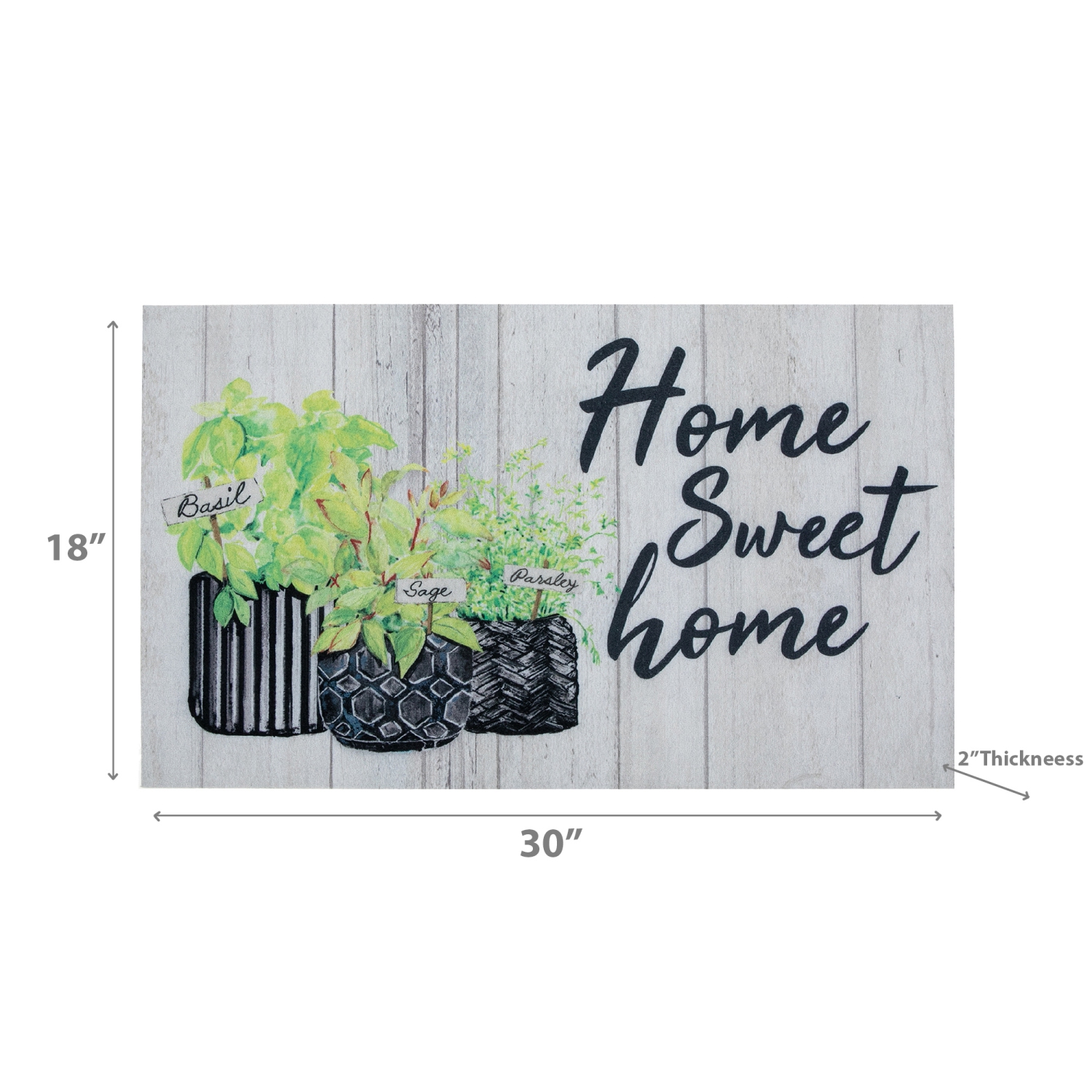 Maison Concepts Printed Rubber Floor Mat Home Sweet Home