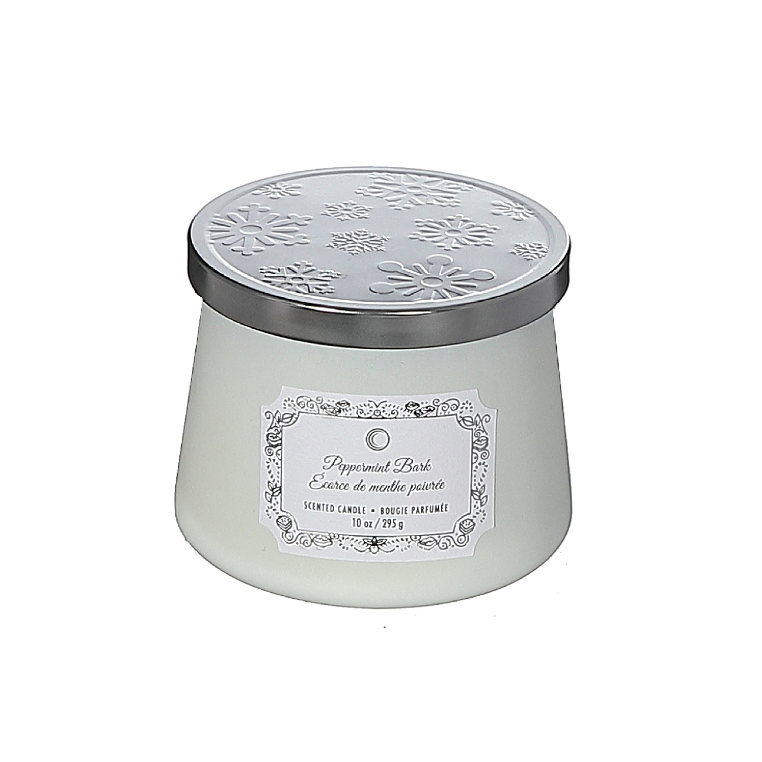 Bougie effilée de Noël 10,5Oz de Maison concepts, écorce à la menthe poivrée