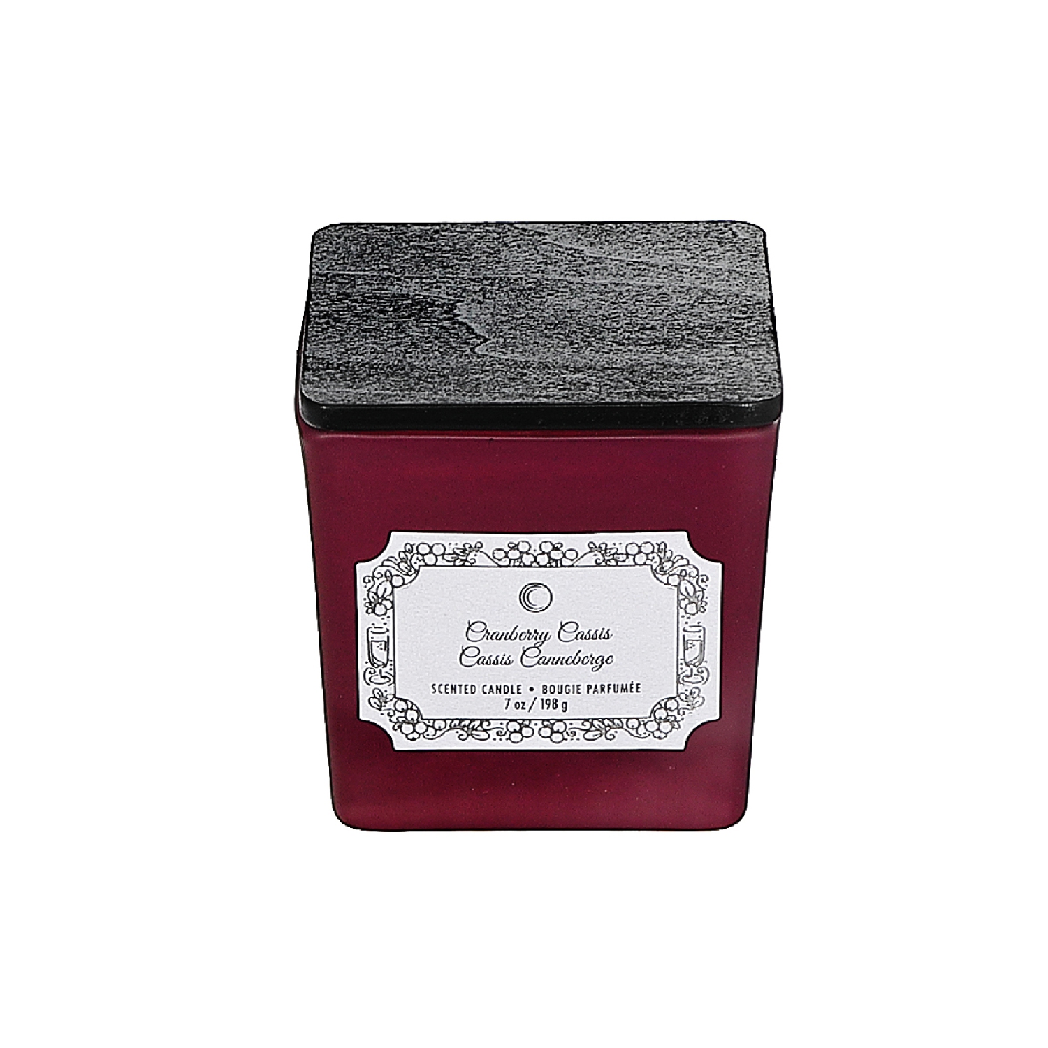 Maison Concepts Christmas 7Oz Square Candle Cranberry Cassis