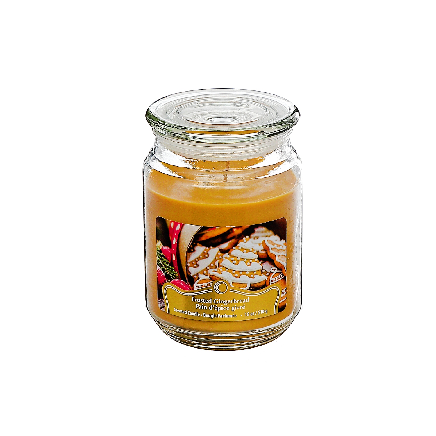 Maison Concepts Christmas 18 Oz Scented Jar Candle Gingerbread - Set of 2