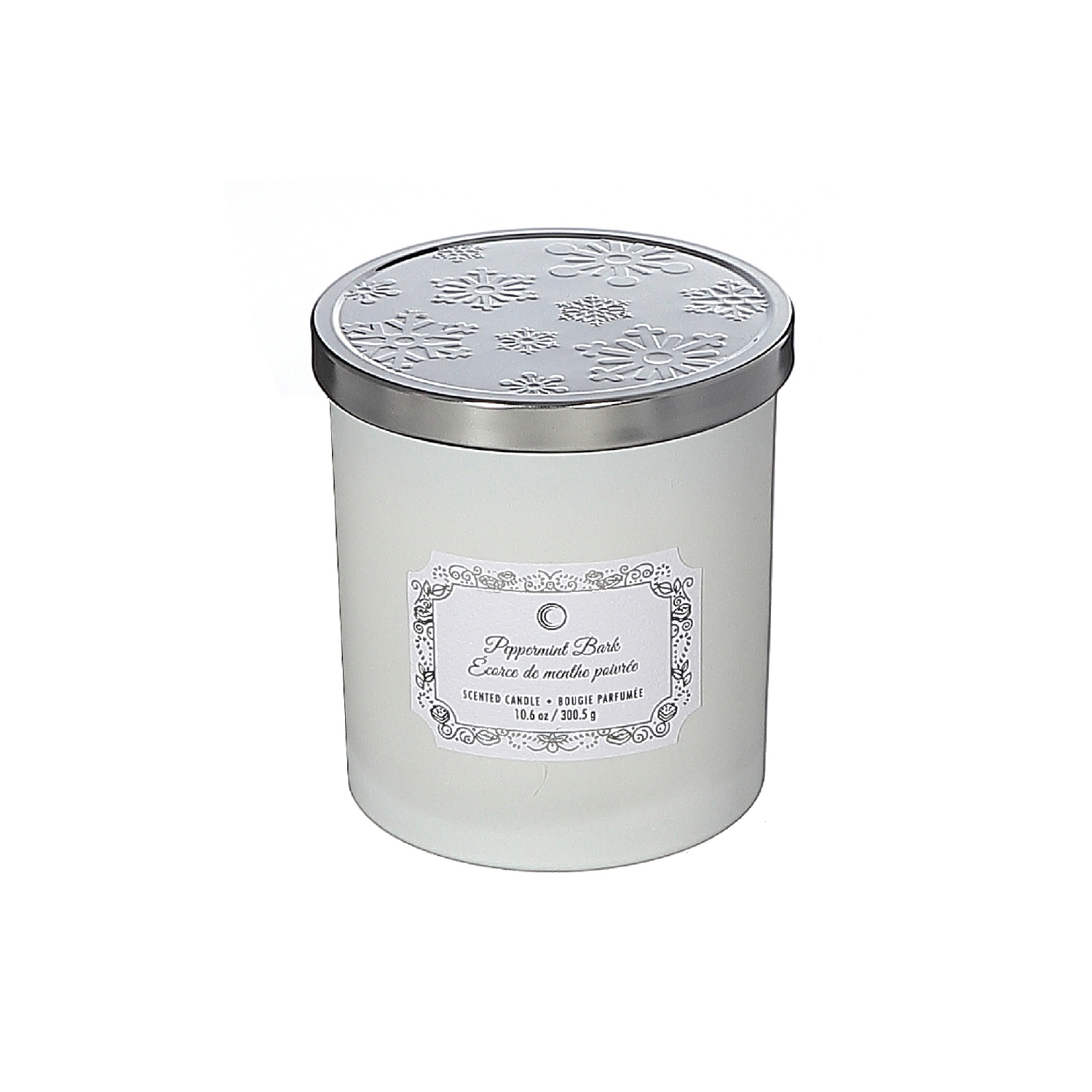 Bougie en pot de Noël 10,5Oz de Maison concepts écorce à la menthe poivrée