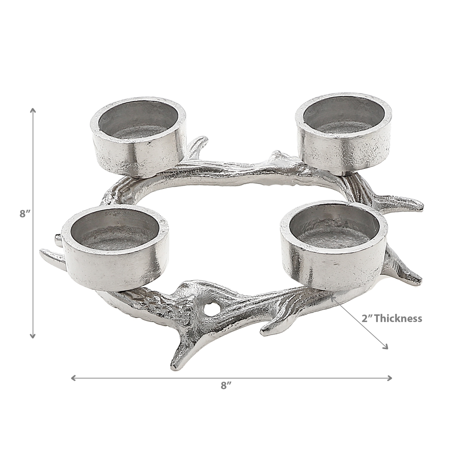 Maison Concepts Christmas Antler Wreath With 4 Tealight Holder