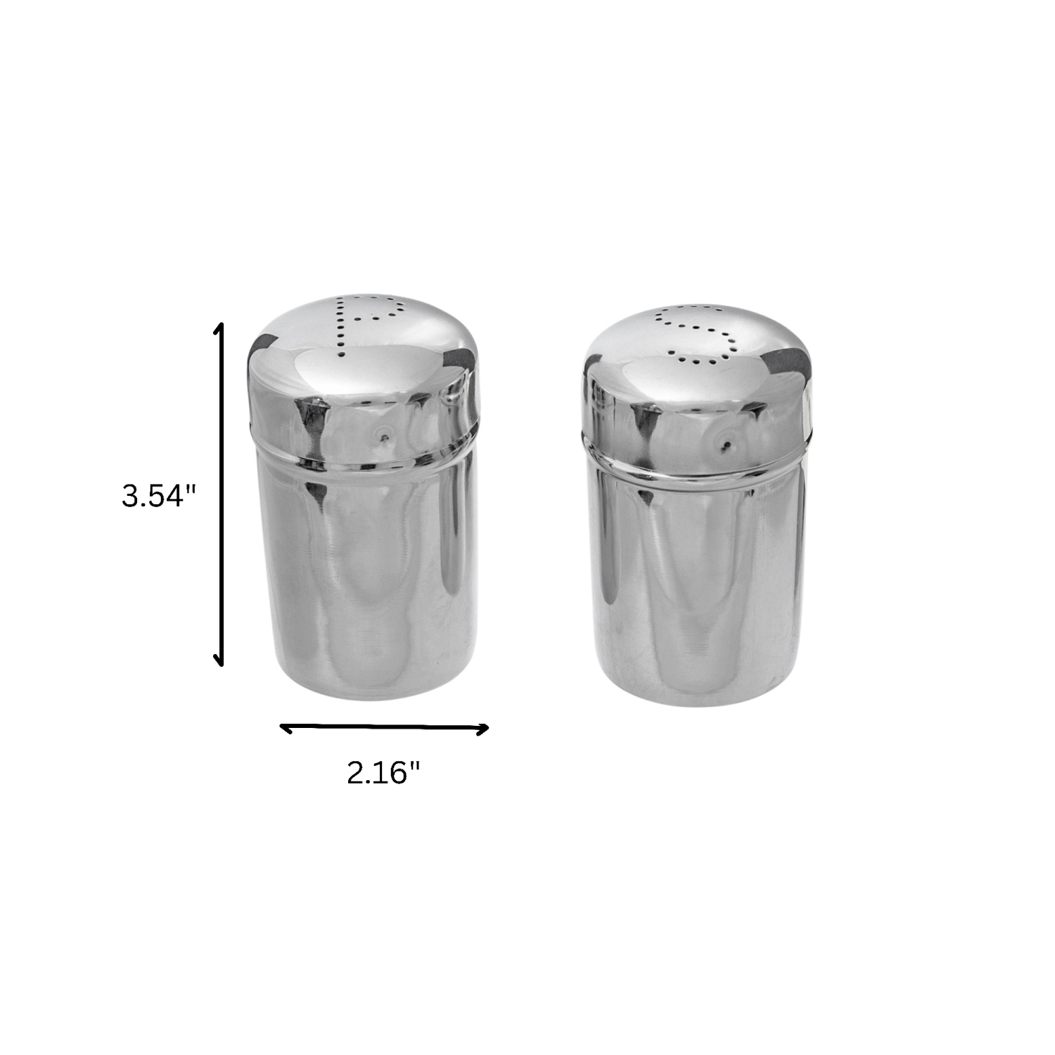 Maison Concepts Salt & Pepper With Stainless Steel Finish