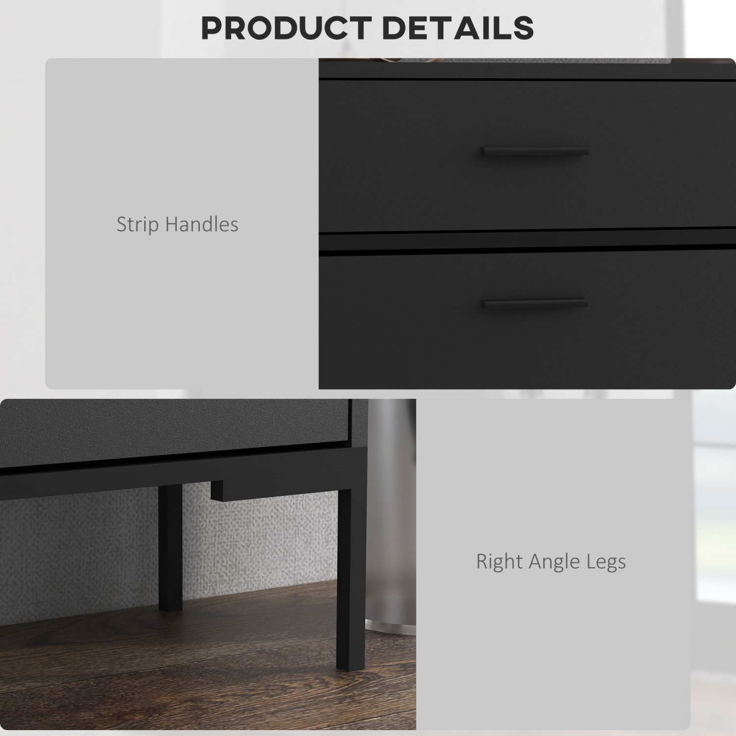 HOMCOM – Armoire à chaussures moderne avec 2 portes rabattables, tiroir et tablette réglable, 12 paires de chaussures pour entrée, couloir, noir