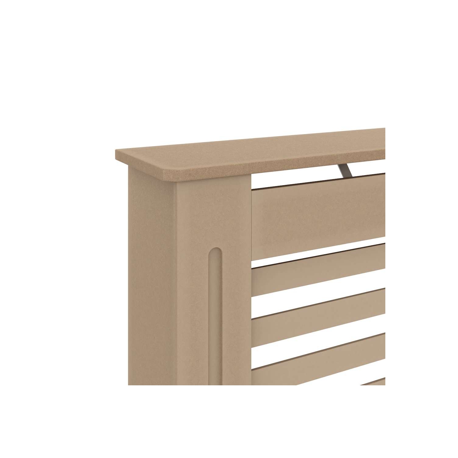 vidaXL Radiator Cover with Top Storage Shelf, Hide Cluttered Pipes, MDF, 67.7''x7.5''x32.1'', Brown