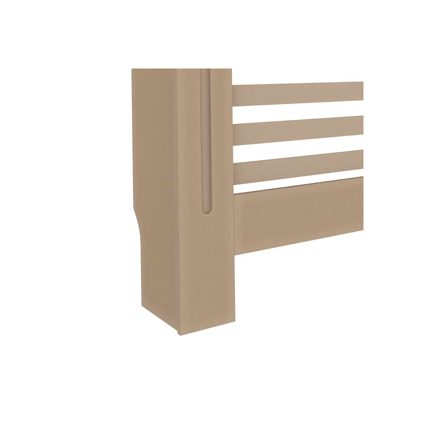 vidaXL Radiator Cover with Top Storage Shelf, Hide Cluttered Pipes, MDF, 67.7''x7.5''x32.1'', Brown