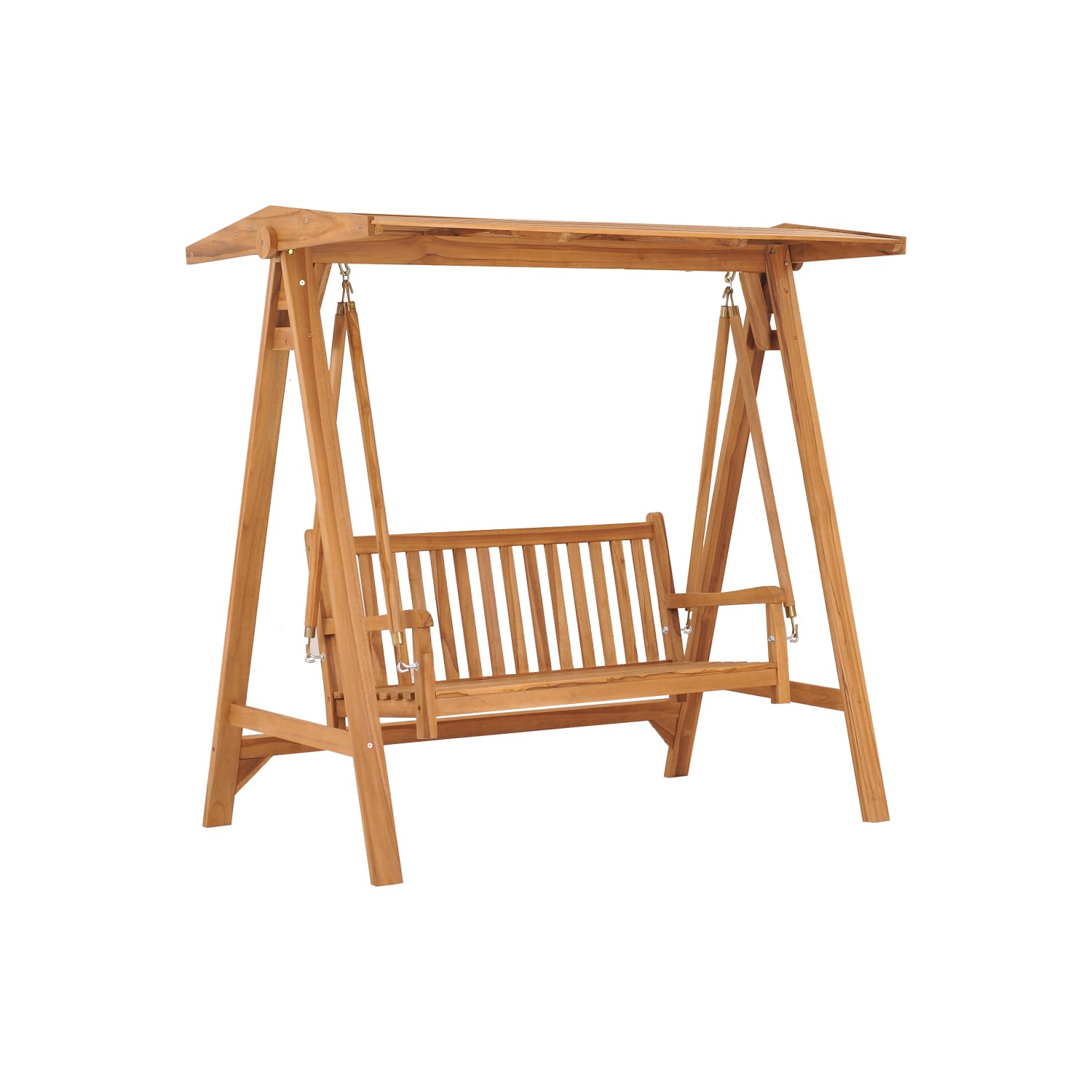 vidaXL Swing Bench 174 cm Solid Teak Wood