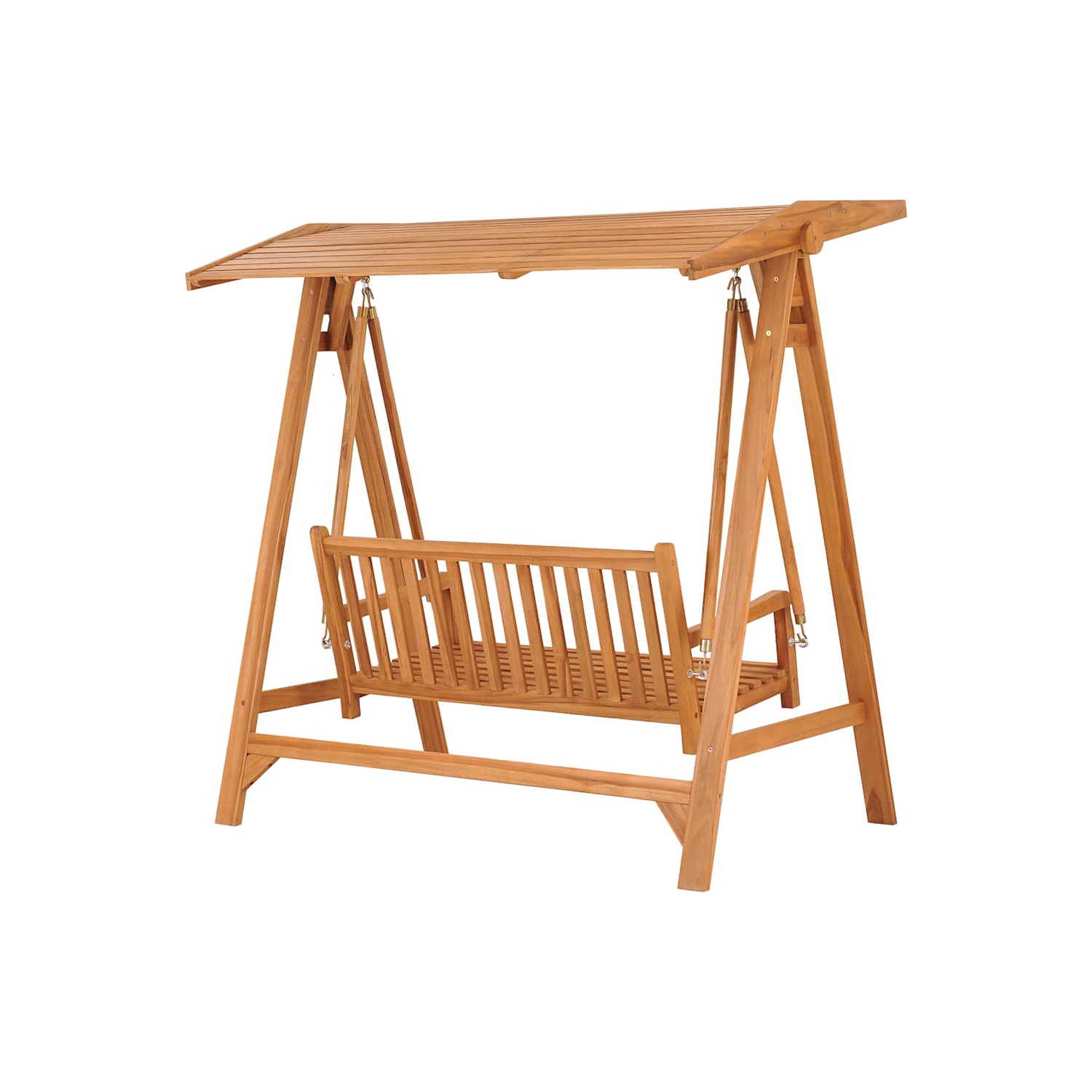 vidaXL Swing Bench 174 cm Solid Teak Wood