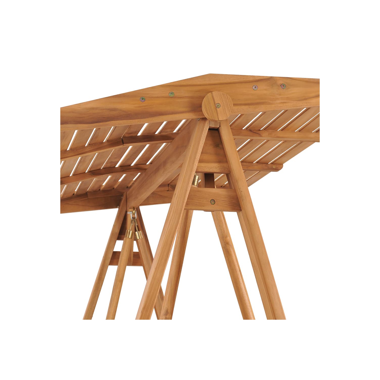 vidaXL Swing Bench 174 cm Solid Teak Wood