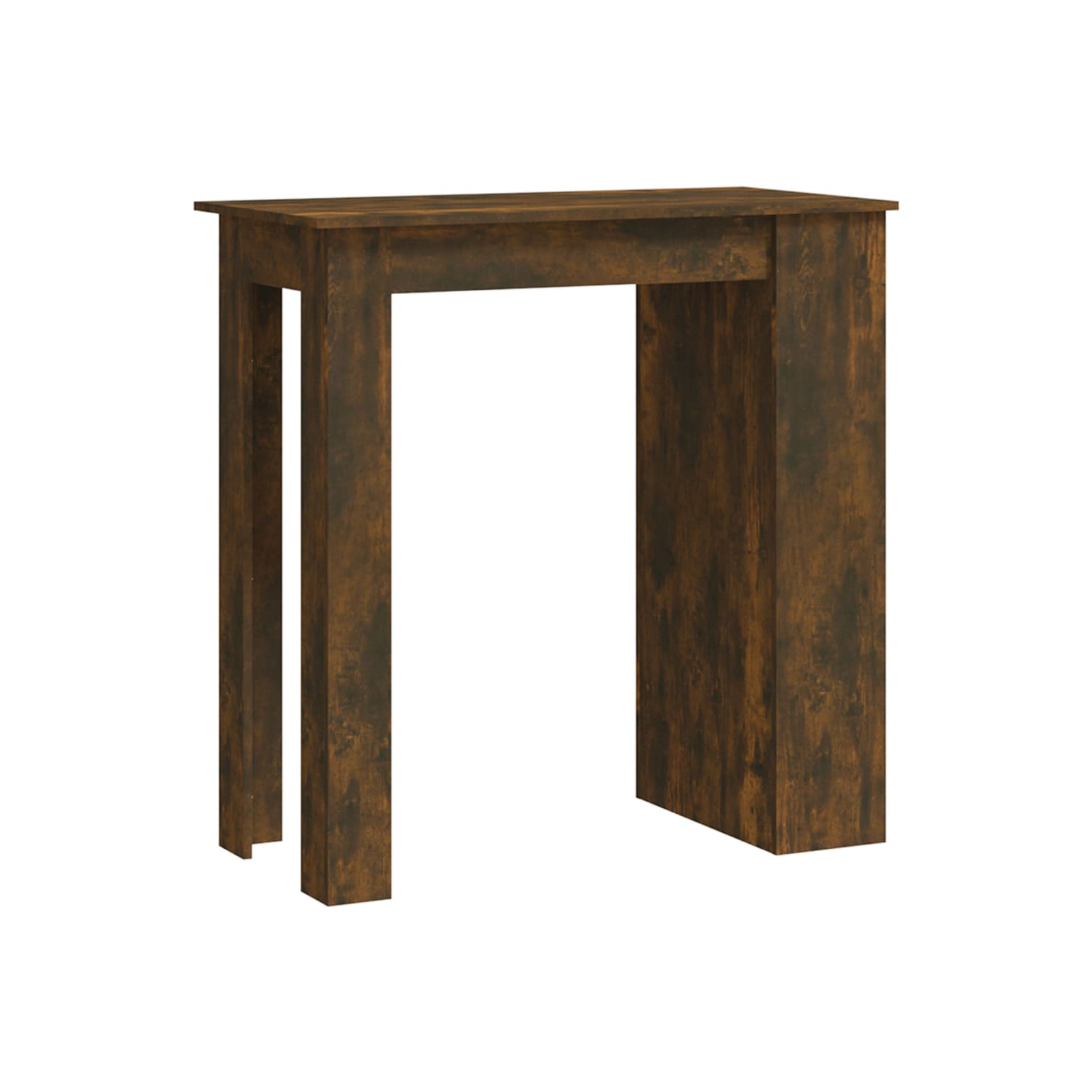 vidaXL Bar Table with Storage Rack Smoked Oak 102x50x103.5cm Engineered Wood