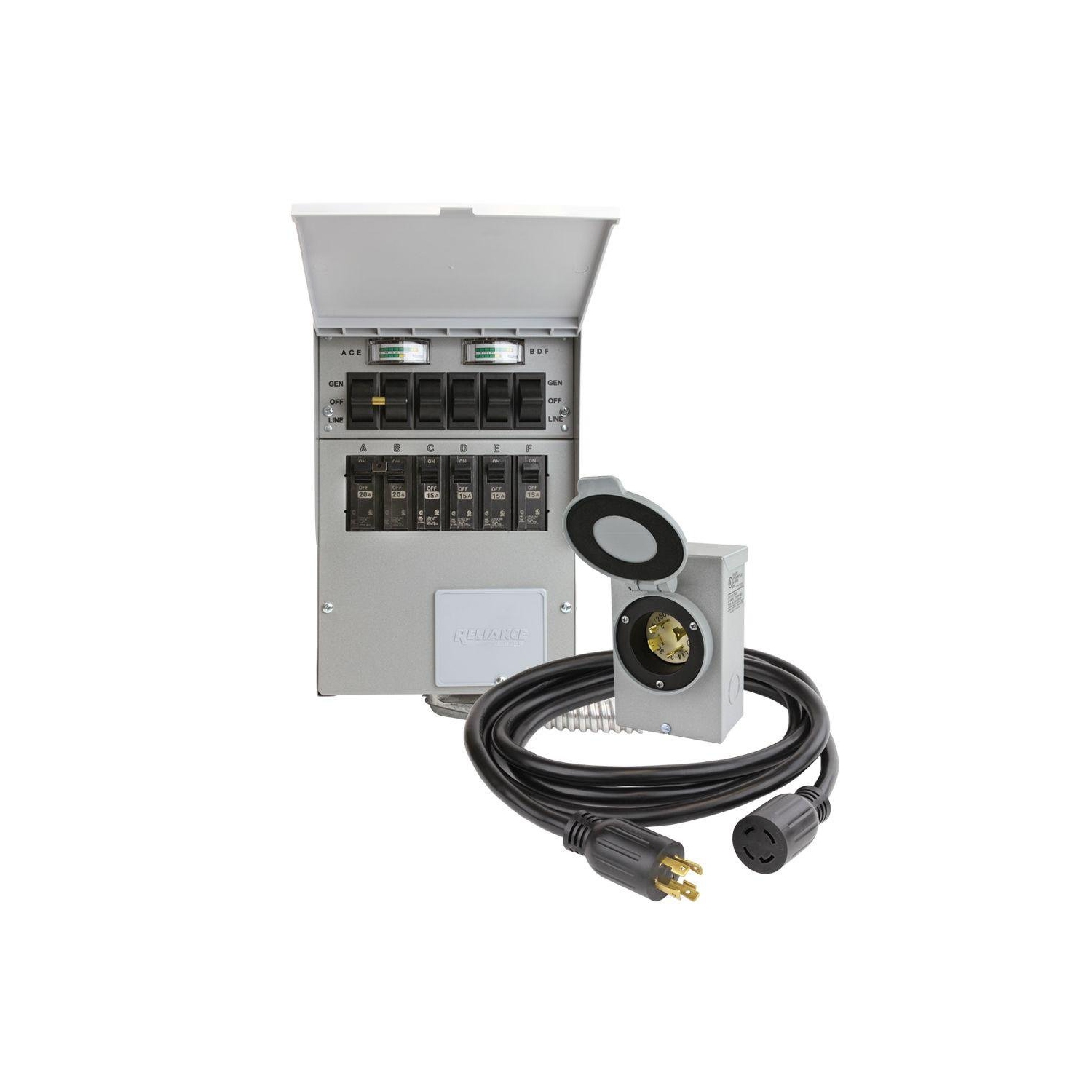 Trousse de transfert d'alimentation pour génératrice portative de Reliance, modèle 3006hdk