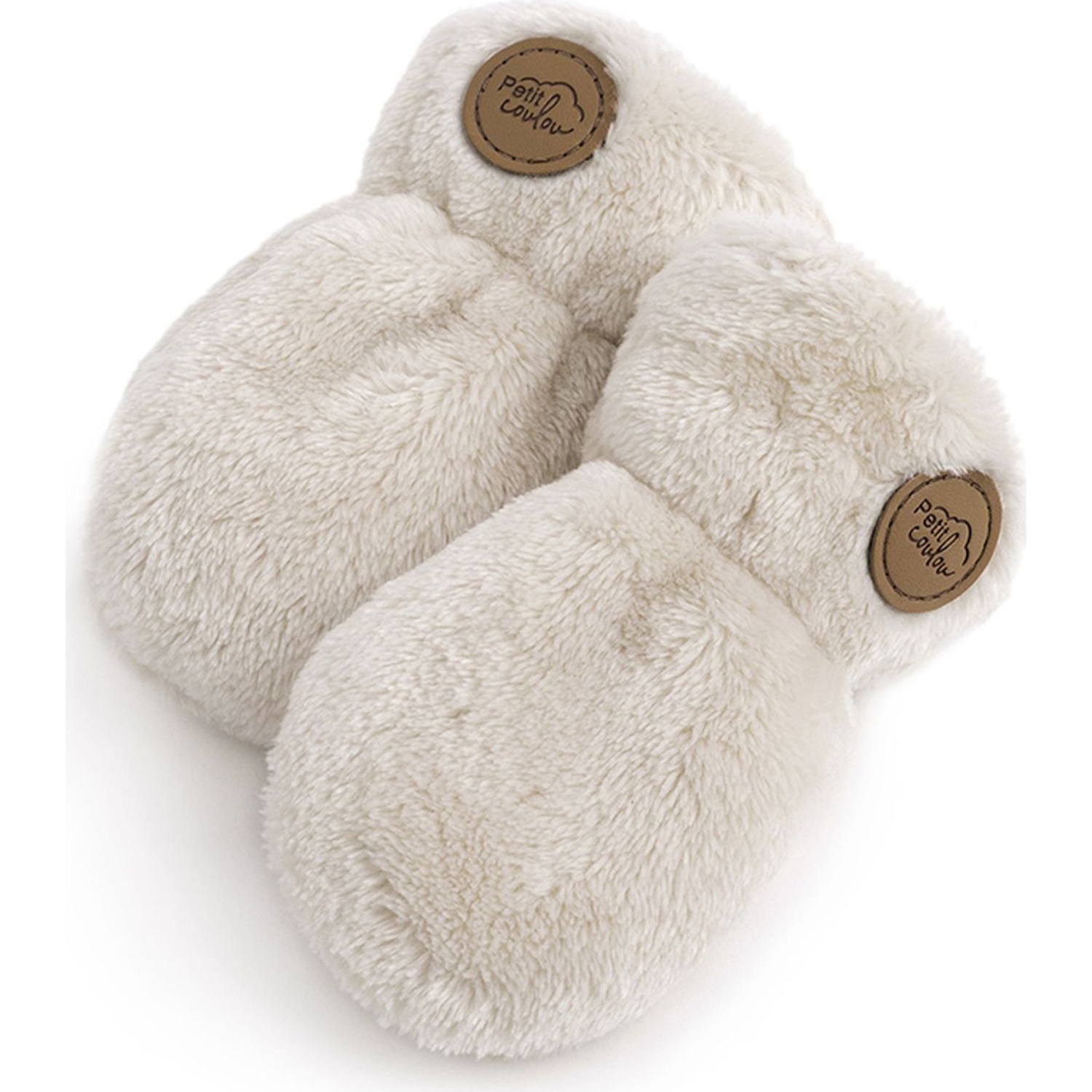 Petit Coulou Baby Winter Mittens - Cream