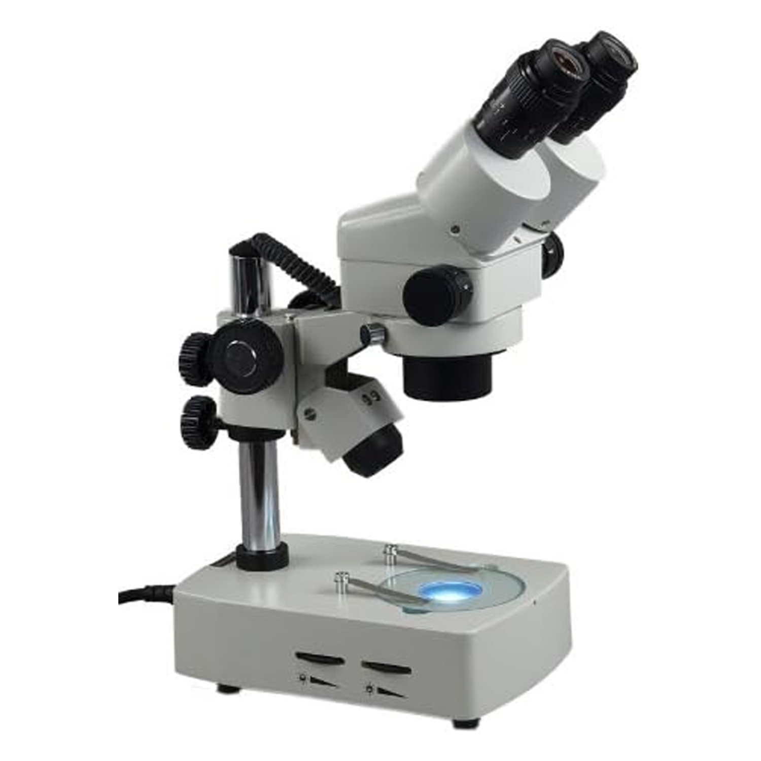 Microscope binoculaire stéréo 7X-45X Zoom avec éclairage réfléchi et phares transmis (inférieur) OMAX