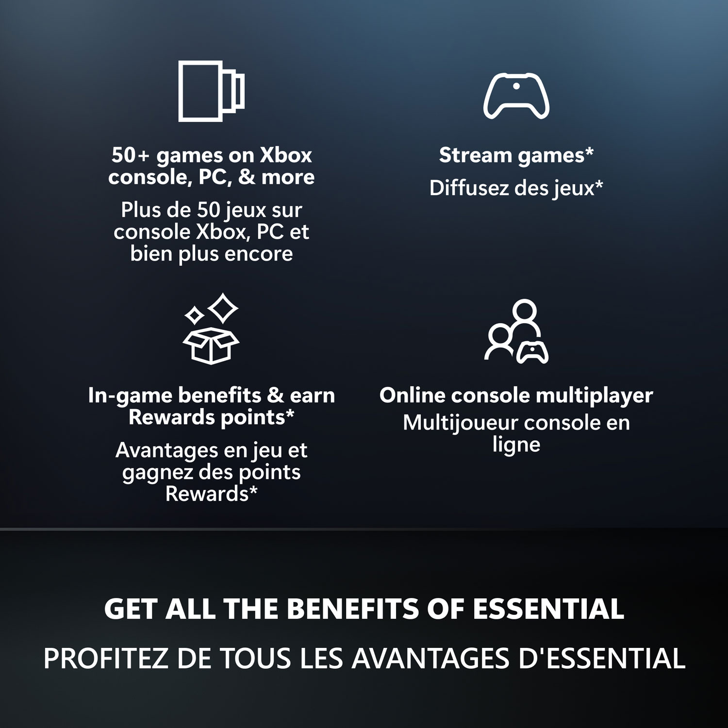 Xbox Game Pass Essential 1- Month Membership - Digital Download