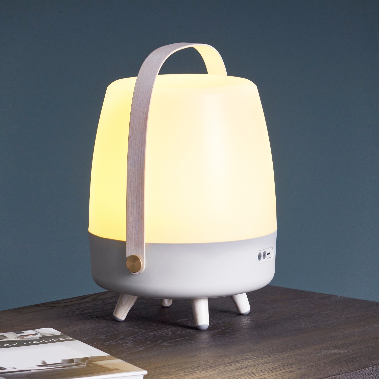 kooduu Lite-up Play Bluetooth Wireless Speaker and Portable Lamp, Sand