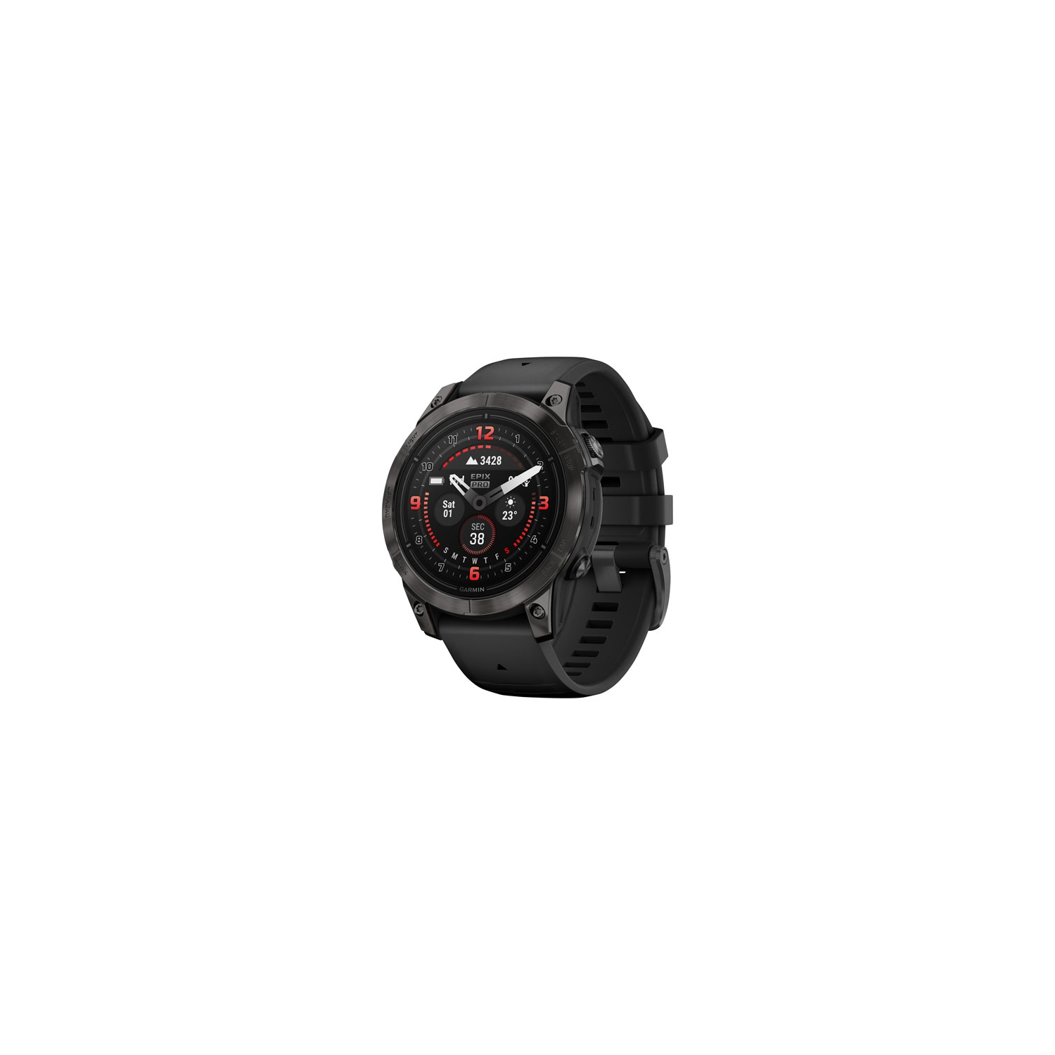 Garmin Epix Pro Sapphire Edition 47mm GPS Watch with Heart Rate Monitor - Black