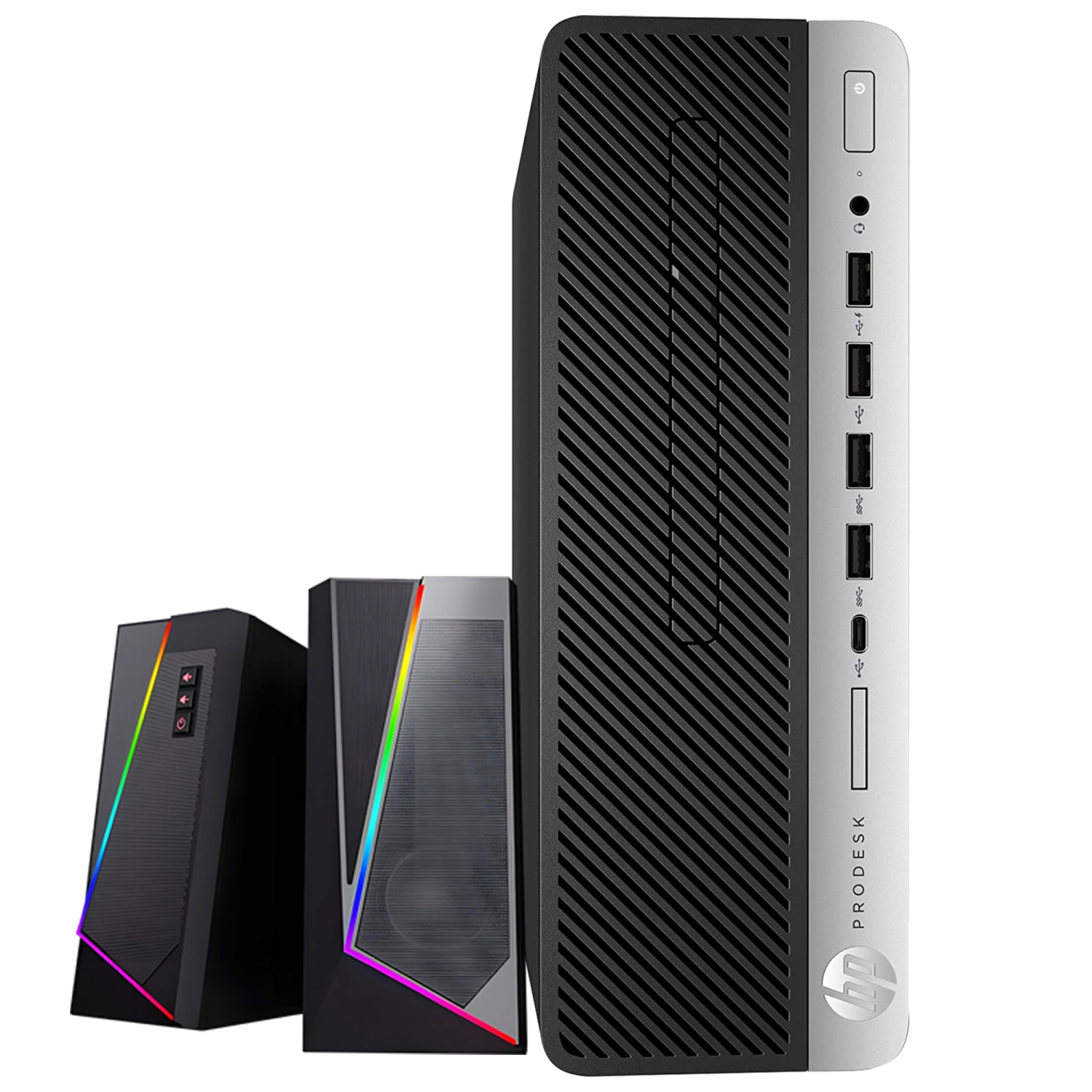 Remis à neuf - ordinateur de bureau haute performance ProDesk 600 G3 SFF de HP (Core i5-6th gén./RAM 32 Go/SSD 512&nbsp;Go/Win 10 Pro/haut-parleur