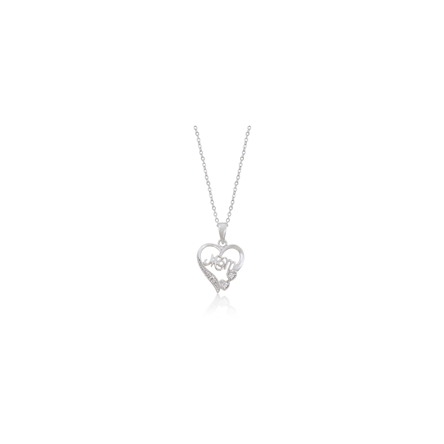 #1 Mom Heart Pendant
