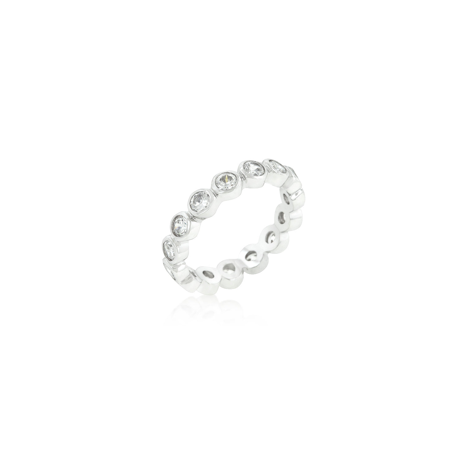 Linked Bezel Eternity Band