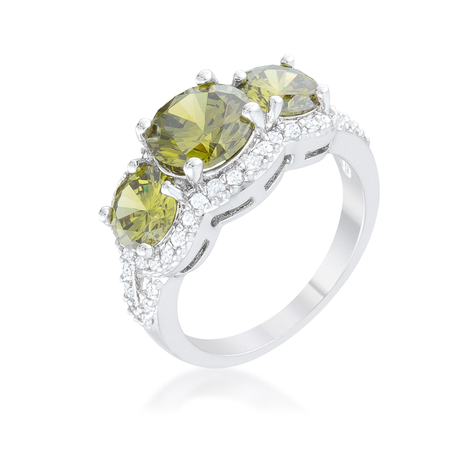 Olive Classic Trio Ring
