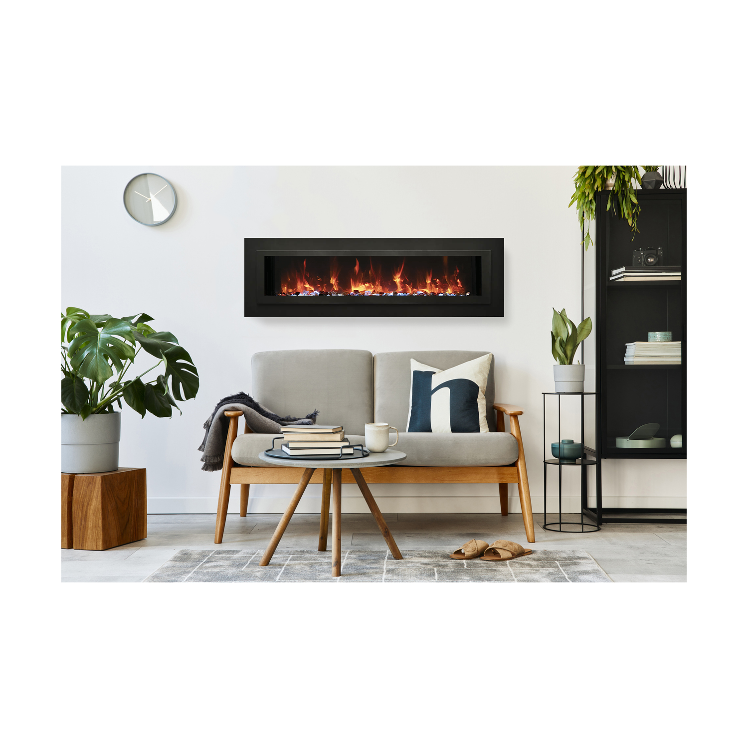 Amantii WM-FM-34-4423-BG 34-OOB-1 Support mural/foyer électrique encastré