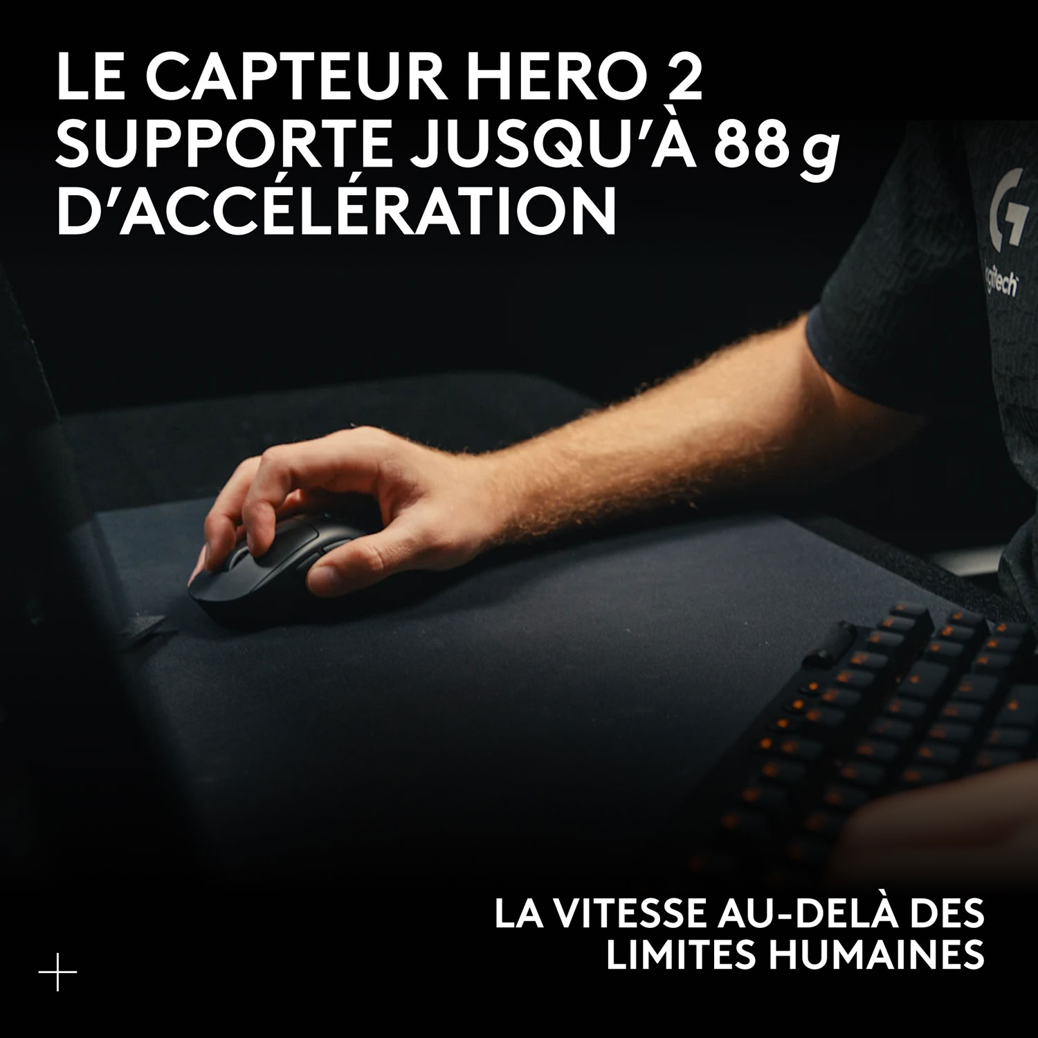 Souris sans fil à capteur HERO 2 calibre professionnel 60 g de 44 000 ppp taux d'interrogation 8 kHz G PRO X Superlight 2 de Logitech - Magenta -