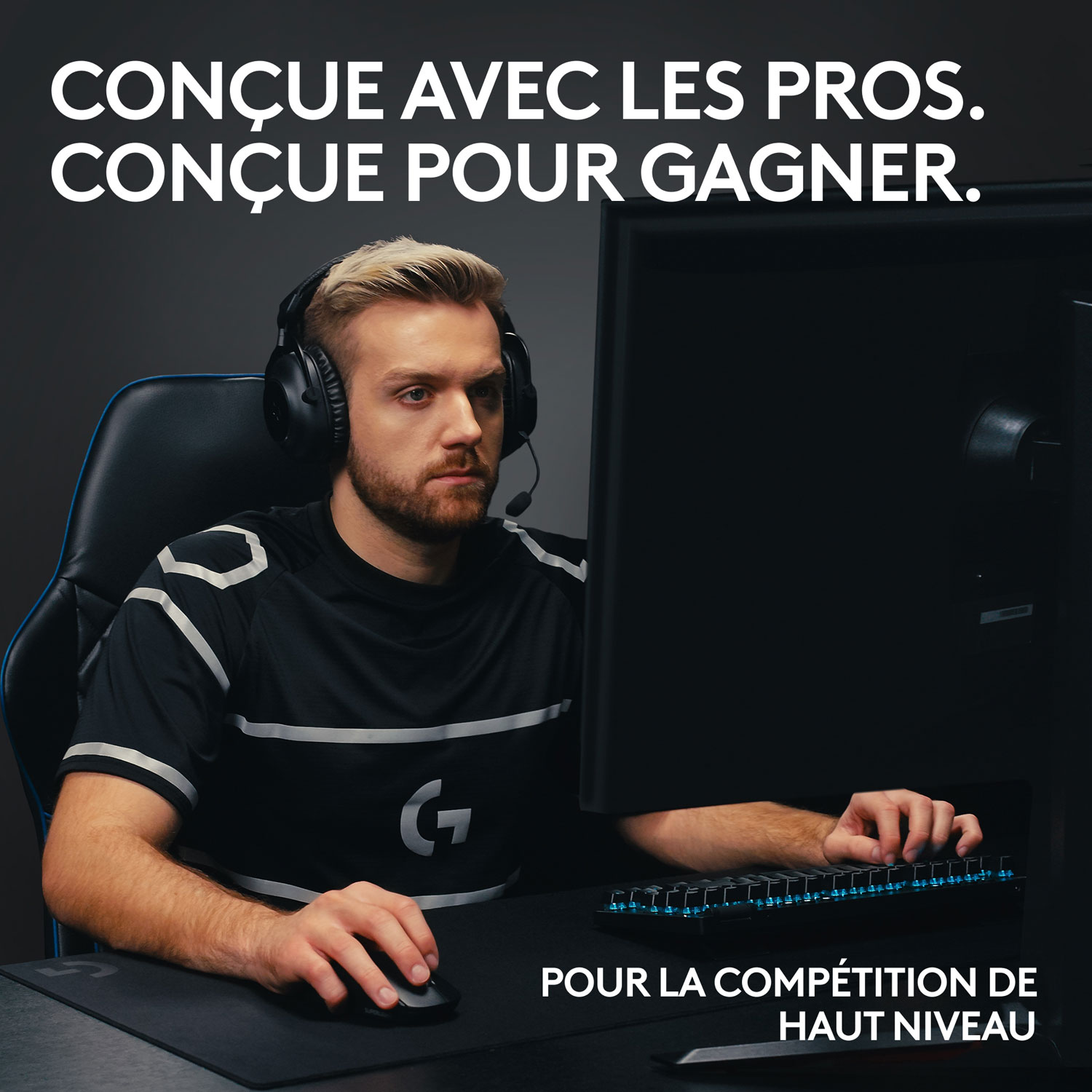 Clavier de jeu mécanique rétroéclairé Bluetooth à touches tactiles sans pavé numérique G PRO X LIGHTSPEED de Logitech - Magenta - Anglais -