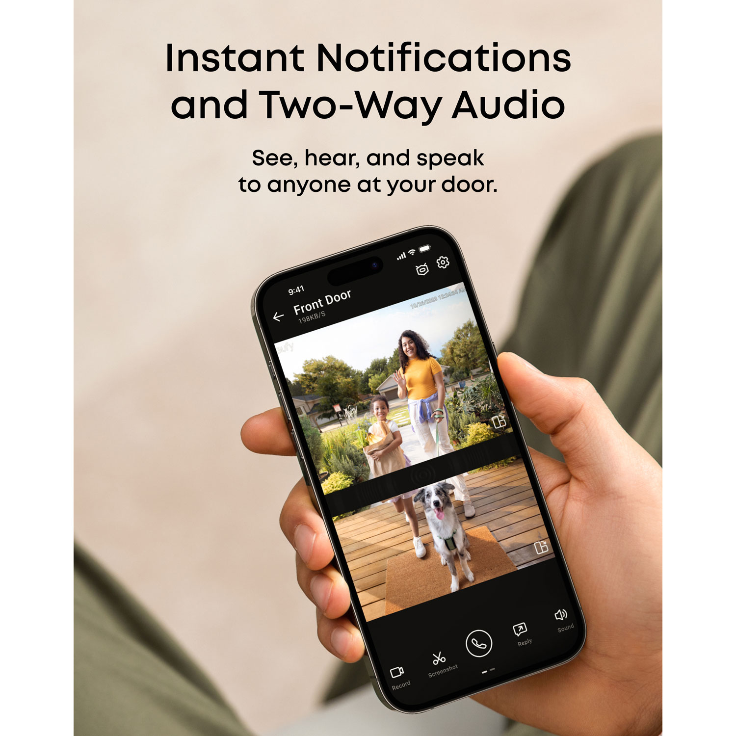 Sonnette vidéo Wi-Fi à deux caméras 2K avec carillon E340 d'eufy - Noir/Blanc