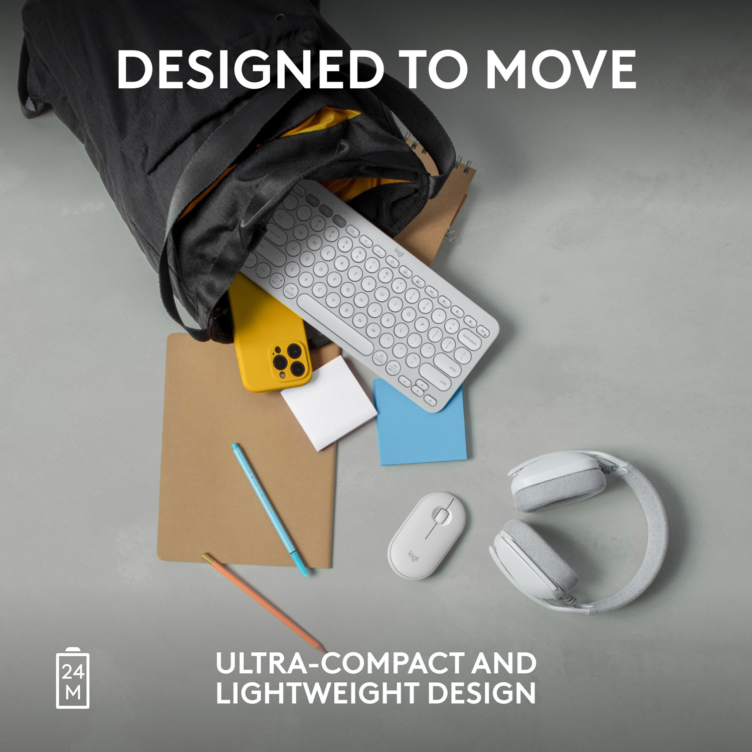 Logitech Pebble 2 M350s 4000 DPI Bluetooth Optical Mouse - Tonal White