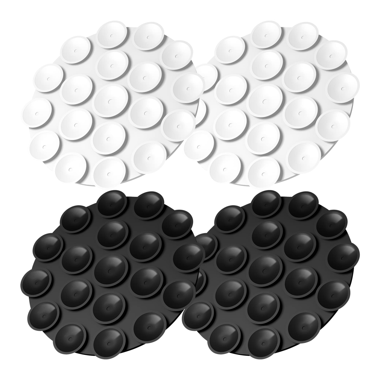 (4 in 1) Silicone Suction Cups Phone Case Adhesive Mount Compatible for All iPhone and Android Cellphones, Strong Adhesion Holder for Selfies and