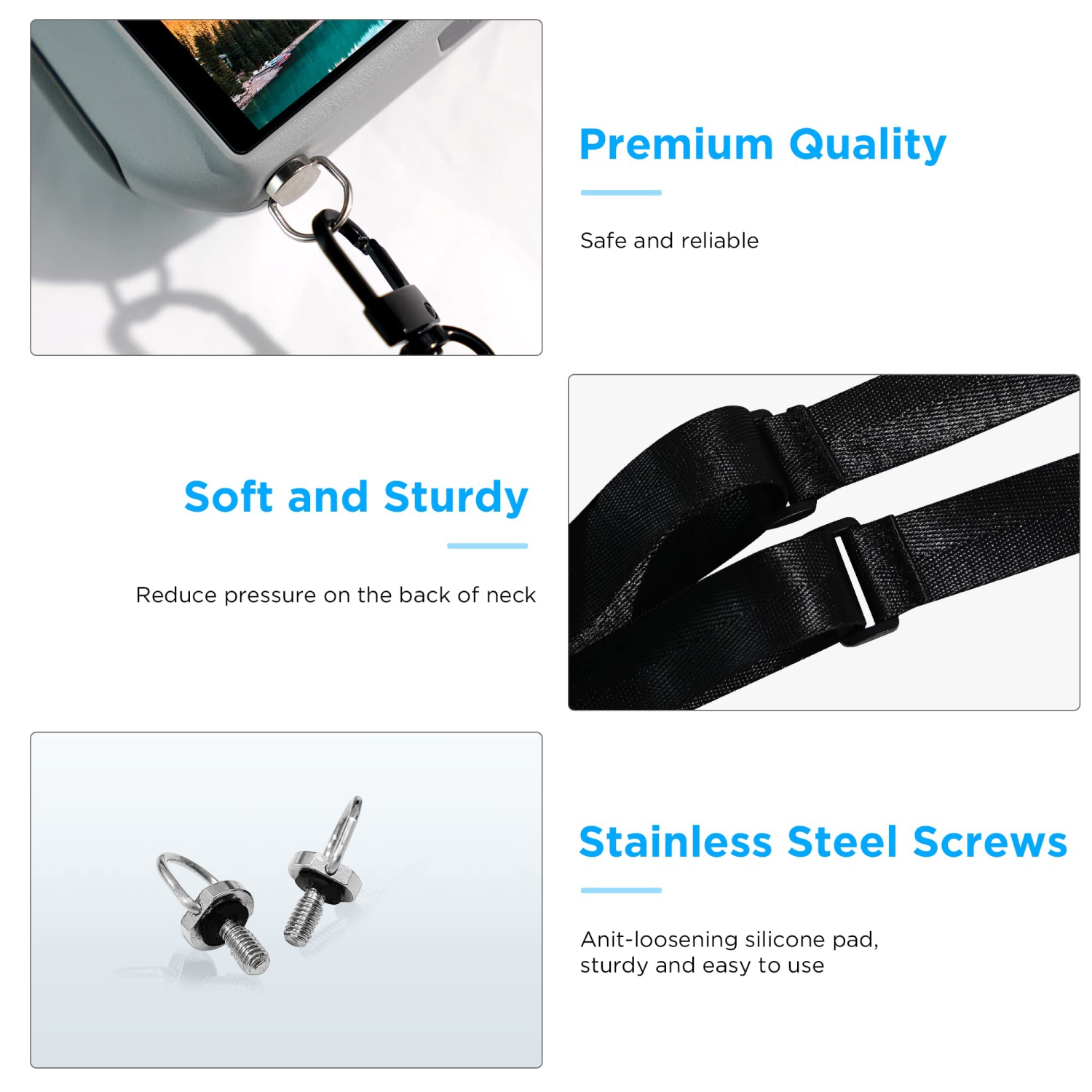 Drone Mini 3 Pro Strap Lanyard, Drone Remote Neck Strap Compatible with DJI RC Remote / DJI RC 2 Controller / DJI RC PRO for DJI Mini 3 / DJI Air 3 /