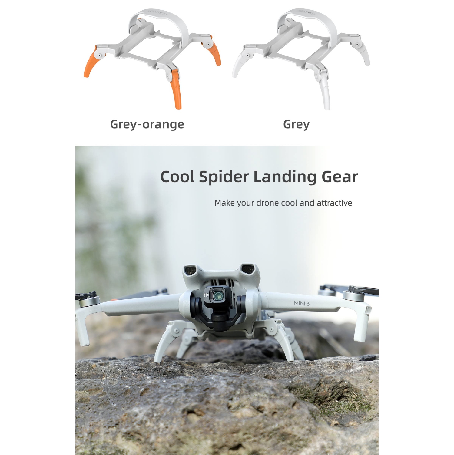 Train d'atterrissage pour DJI Mini 3, ensemble d'extension pliable à pattes d'araignée pour accessoires de drone Mini3 de DJI seulement offert pour