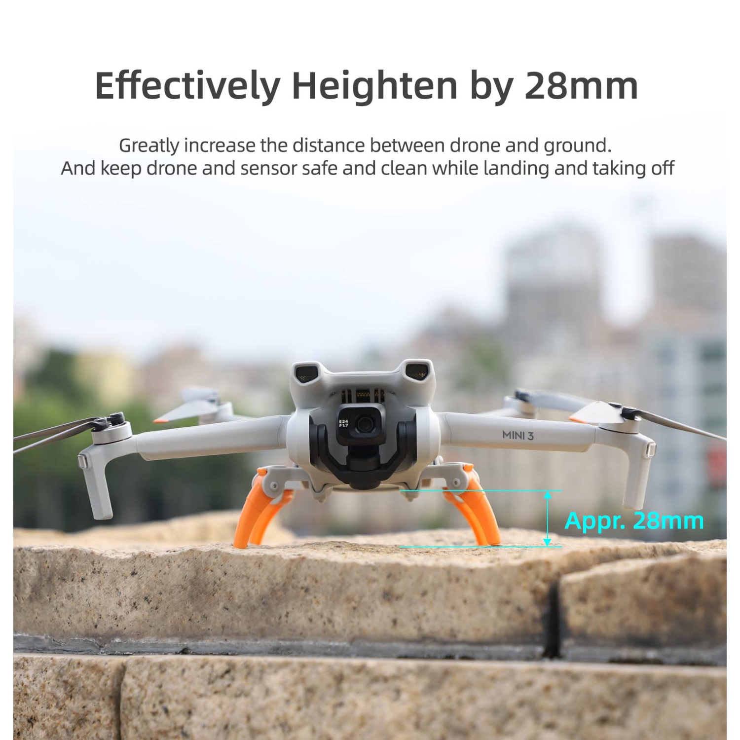 Train d'atterrissage pour DJI Mini 3, trousse d'extension pliable à pattes d'araignée pour accessoires de drone Mini3 de DJI seulement offert pour le