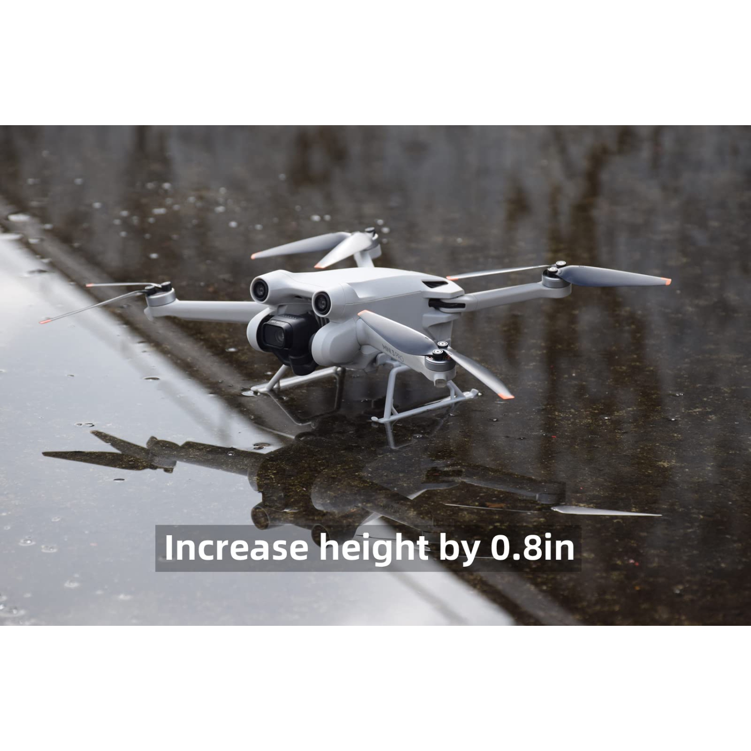 HeiyRC Mini 3 Pro Landing Gear Foldable Landing Extensions Leg Height Extender Quick Release for DJI Mini 3 Pro Drone Accessory