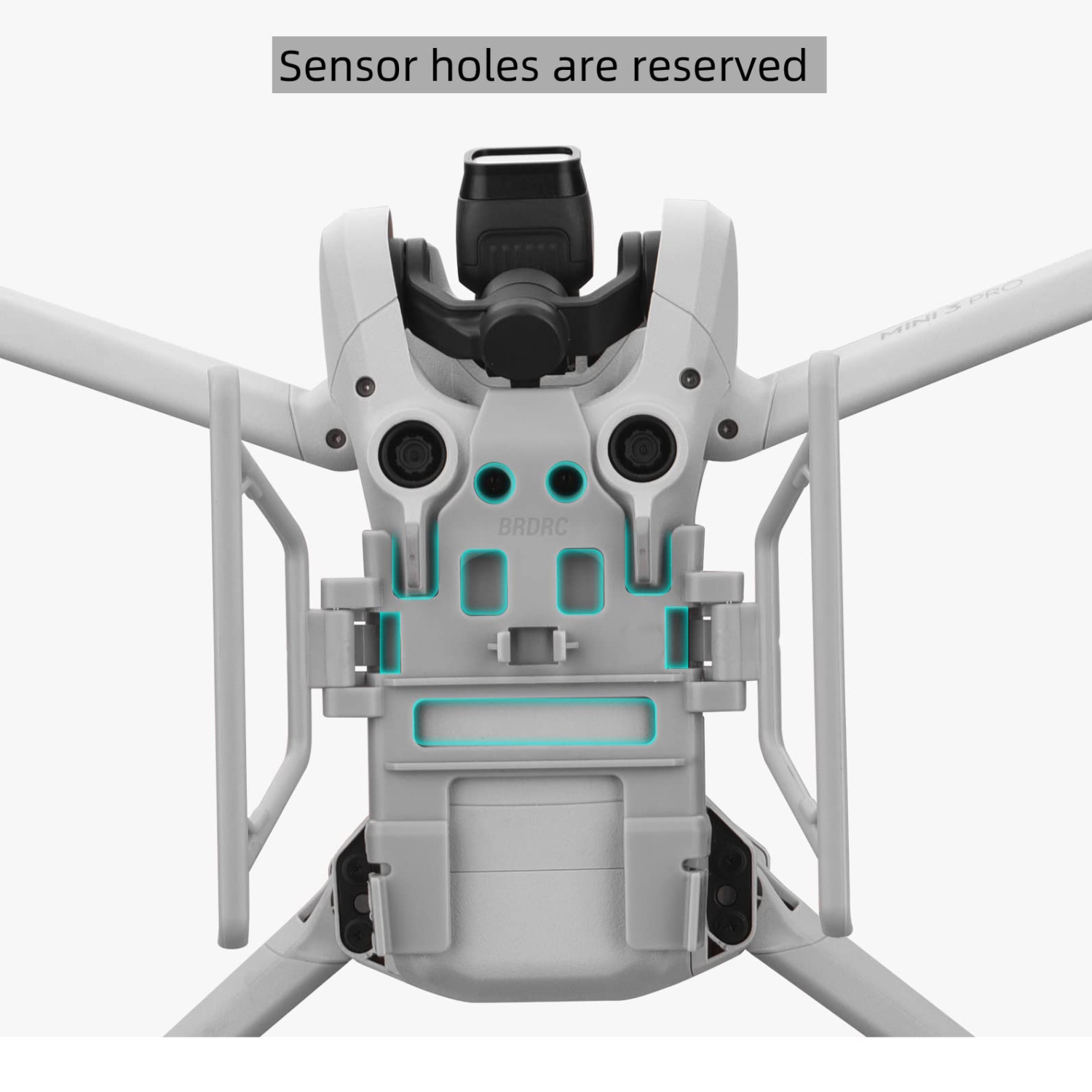 HeiyRC Mini 3 Pro Landing Gear Foldable Landing Extensions Leg Height Extender Quick Release for DJI Mini 3 Pro Drone Accessory