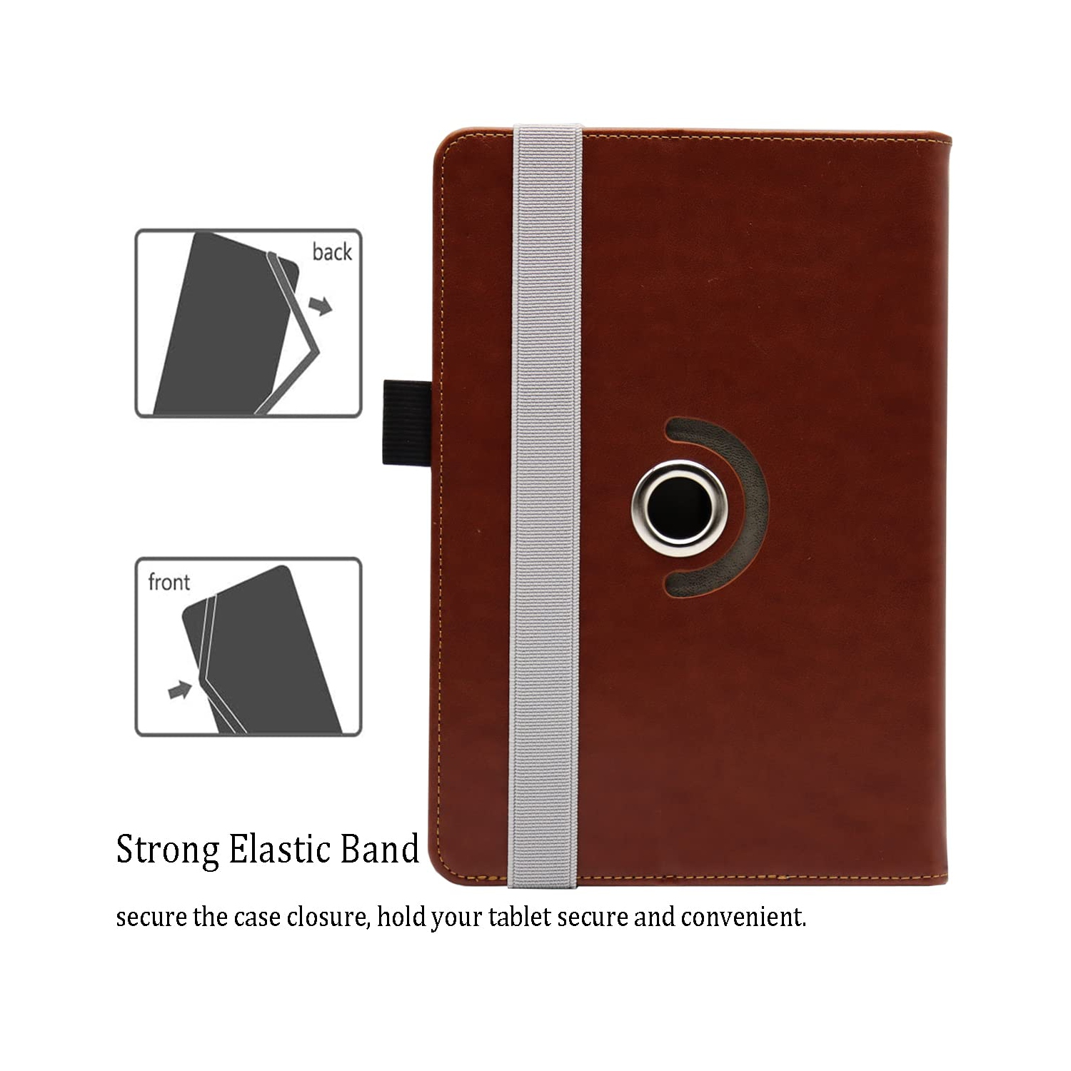 Universal 10 10.1 Inch Android Tablet Case, Universal Tablet Rotating Case Cover for 10 10.1 Inch Tablet, Dluggs 360 Degree Rotating Case for