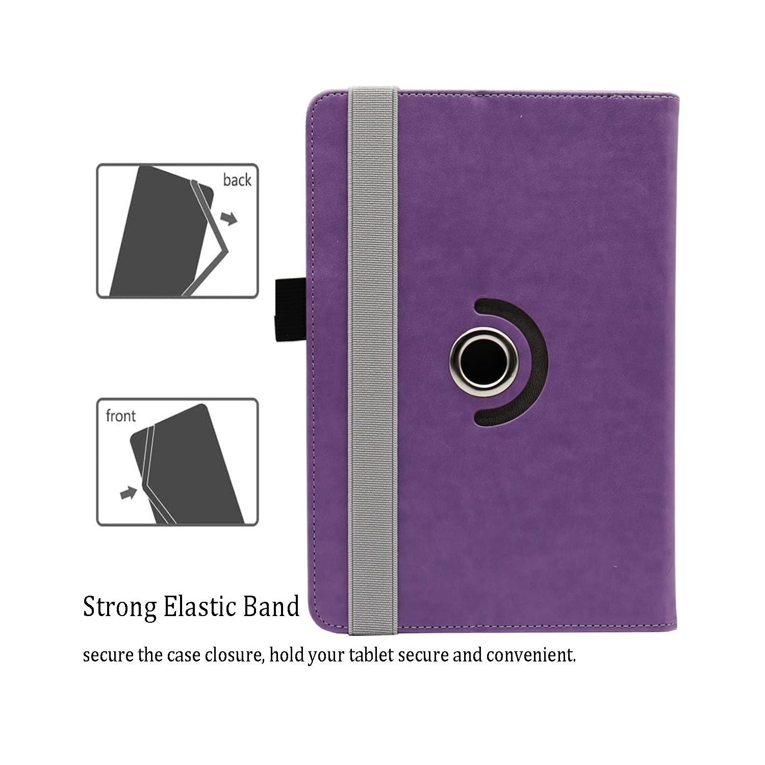 Universal 10 10.1 Inch Android Tablet Case, Universal Tablet Rotating Case Cover for 10 10.1 Inch Tablet, Dluggs 360 Degree Rotating Case for